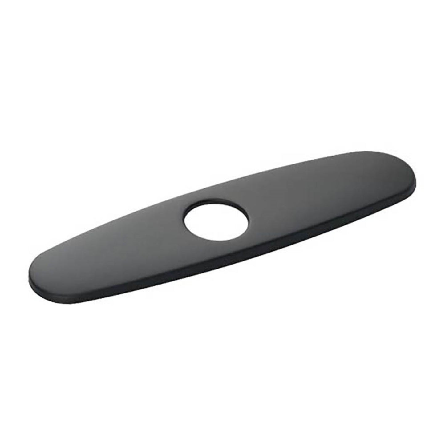 10" Stainless Steel Faucet Deck Plate Matte Black
