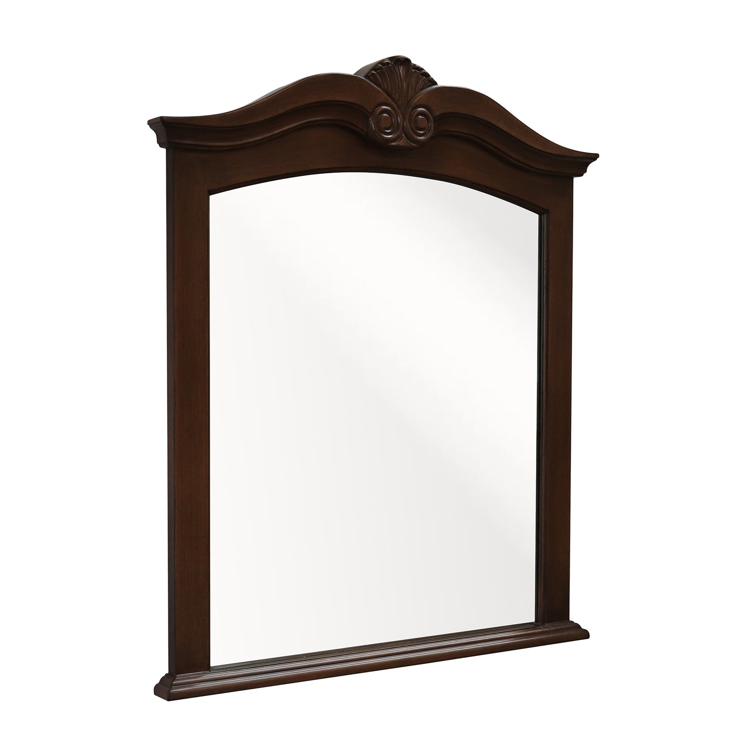 Solid wood frame mirror walnut