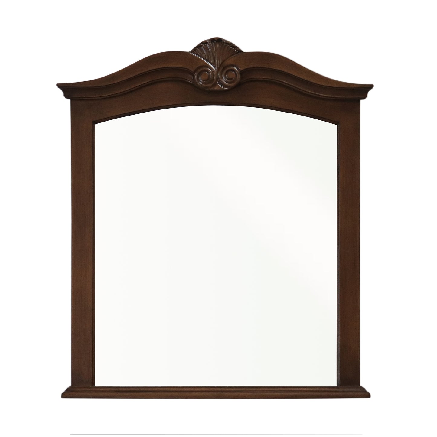 Solid wood frame mirror walnut