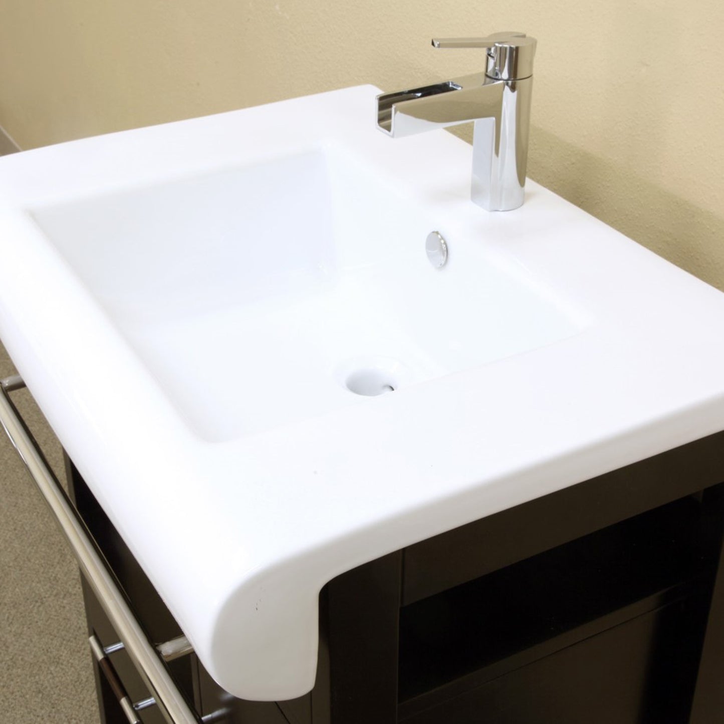 28" Single sink vanity wood dark espresso