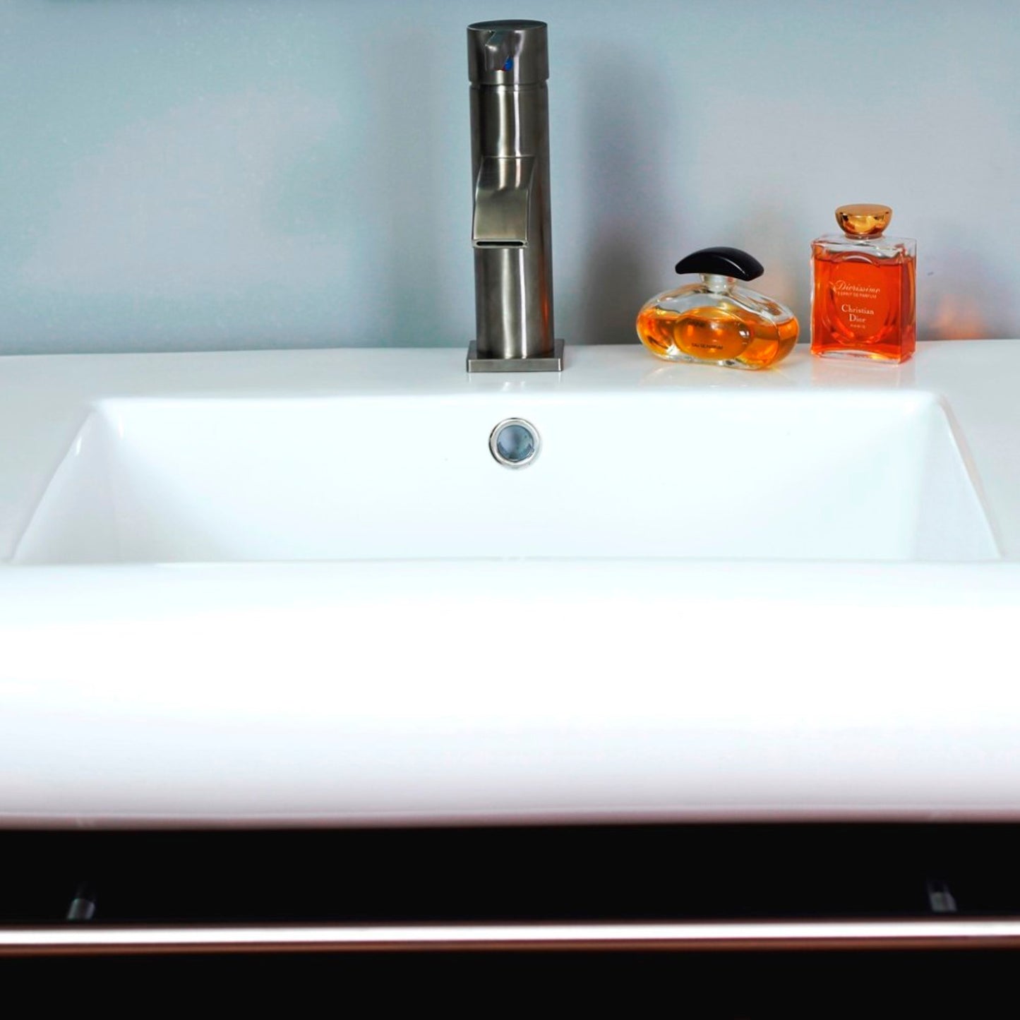 28" Single sink vanity wood dark espresso