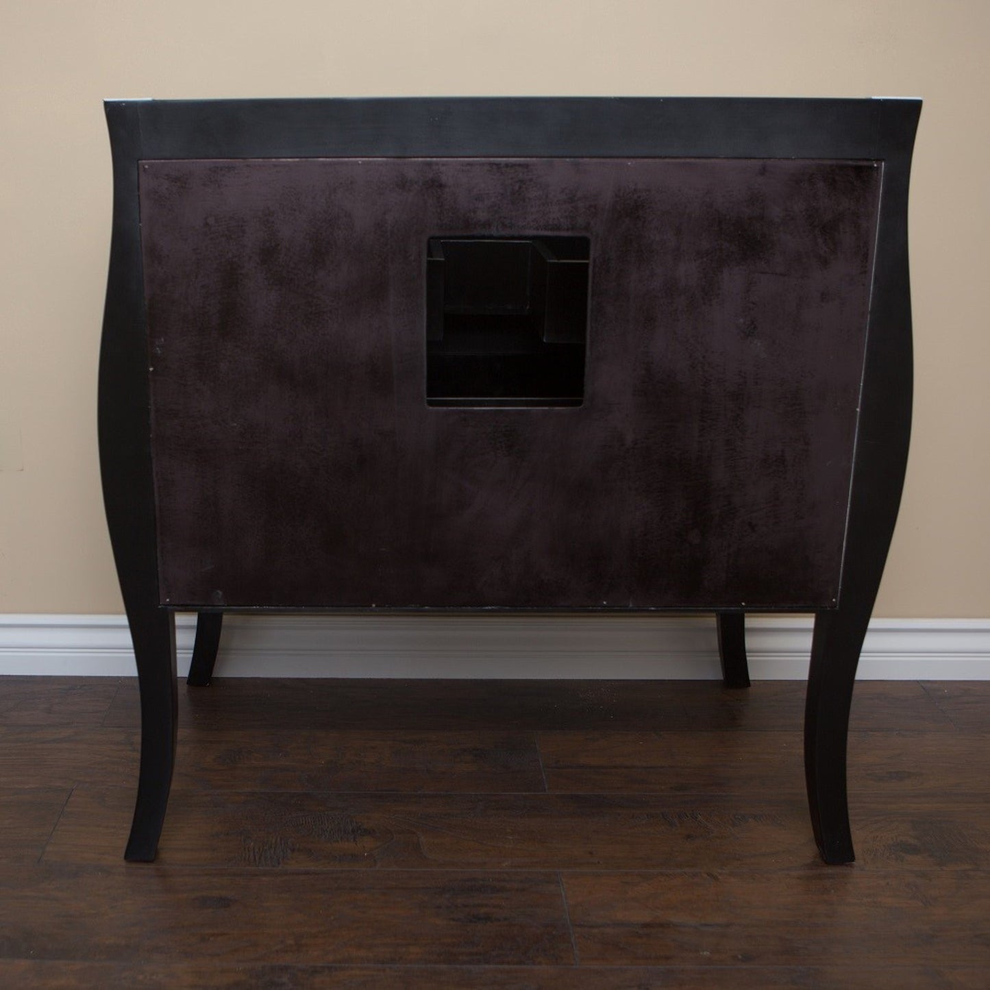 36" Single sink vanity wood black