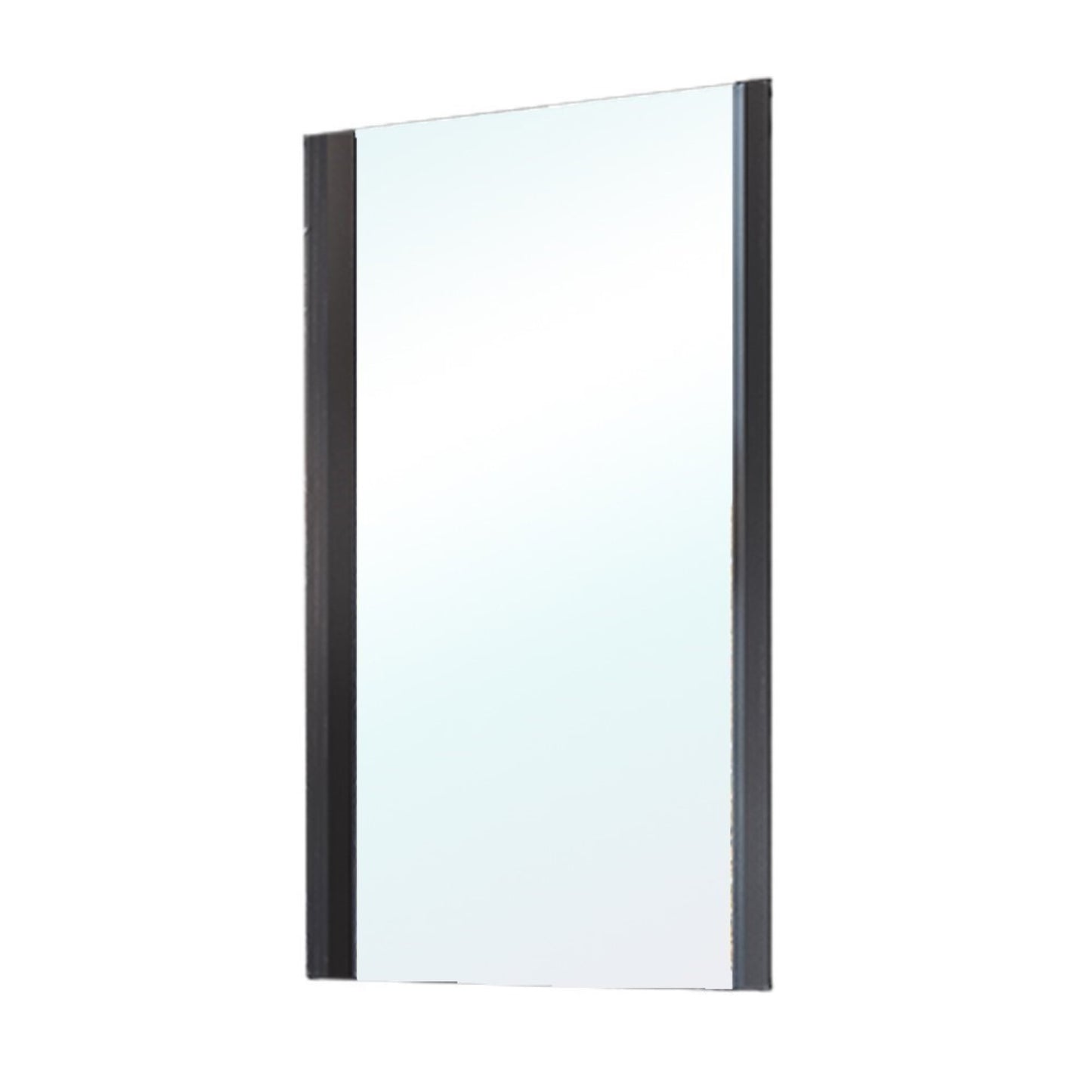 Solid wood frame mirror black