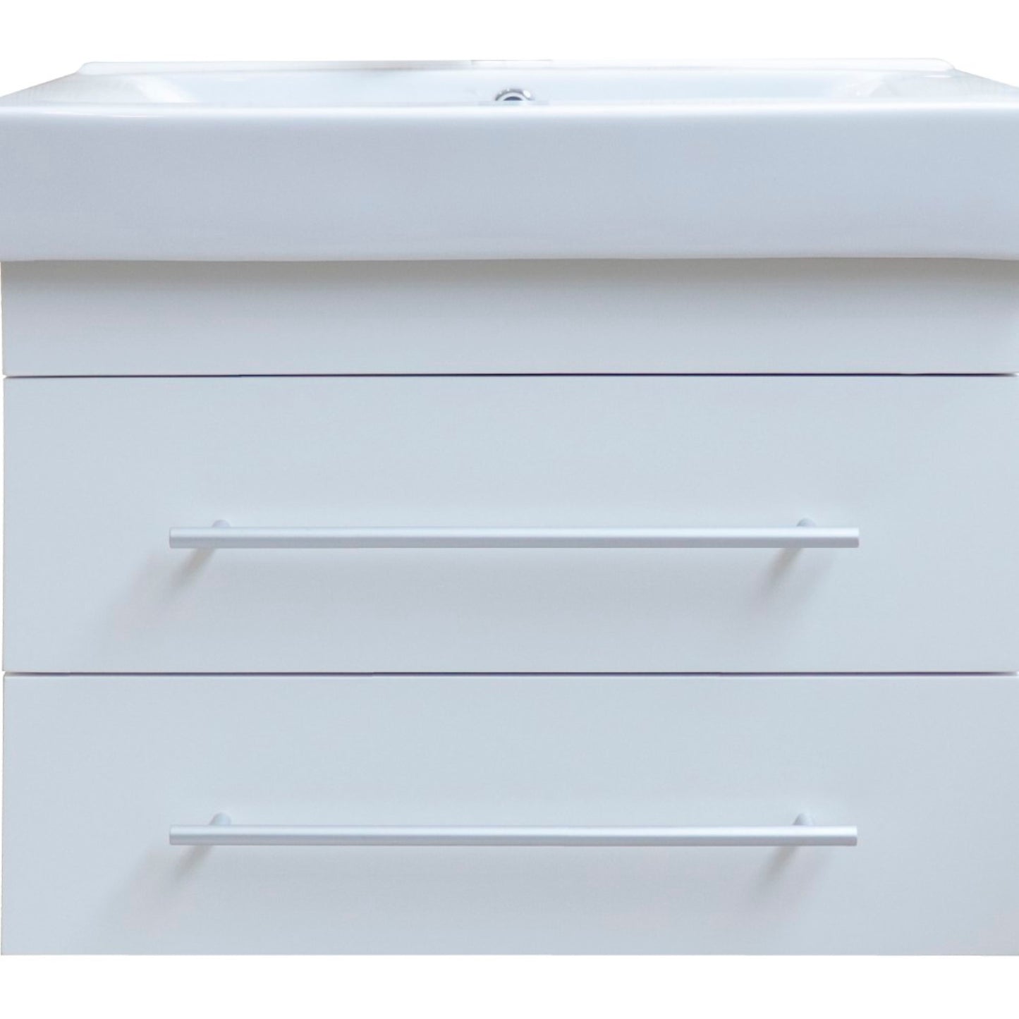 24.25" Single wall mount style sink vanity wood white