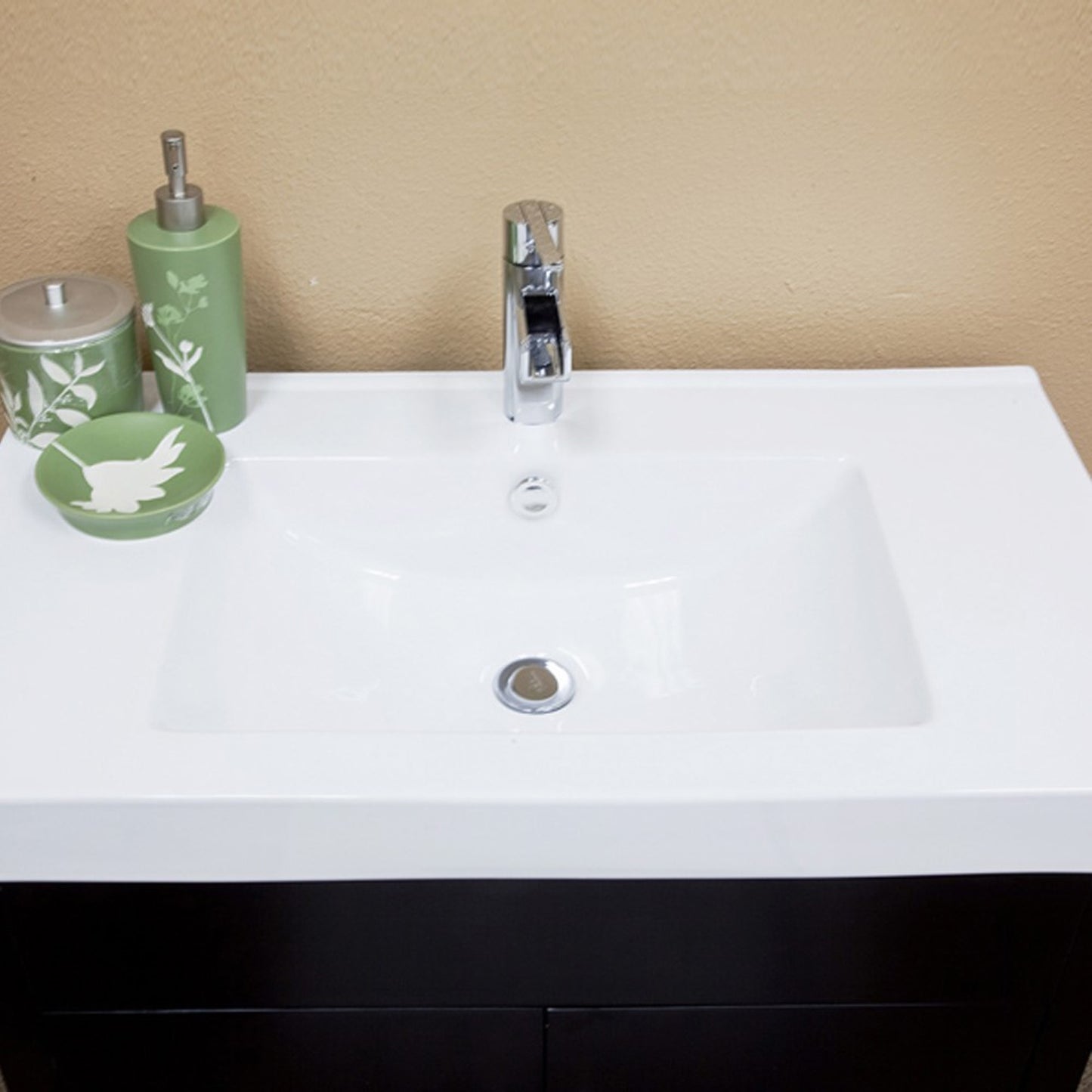 31.5" Single sink vanity wood black