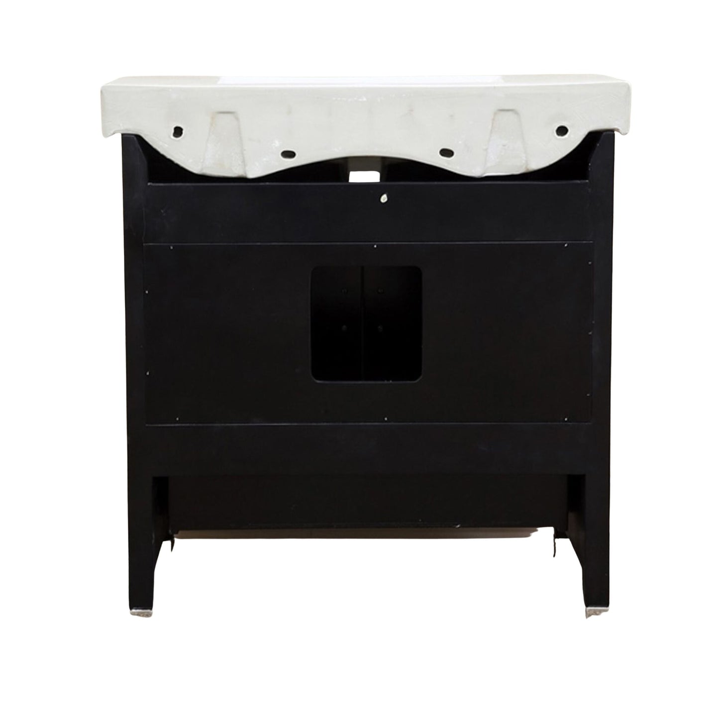 31.5" Single sink vanity wood black