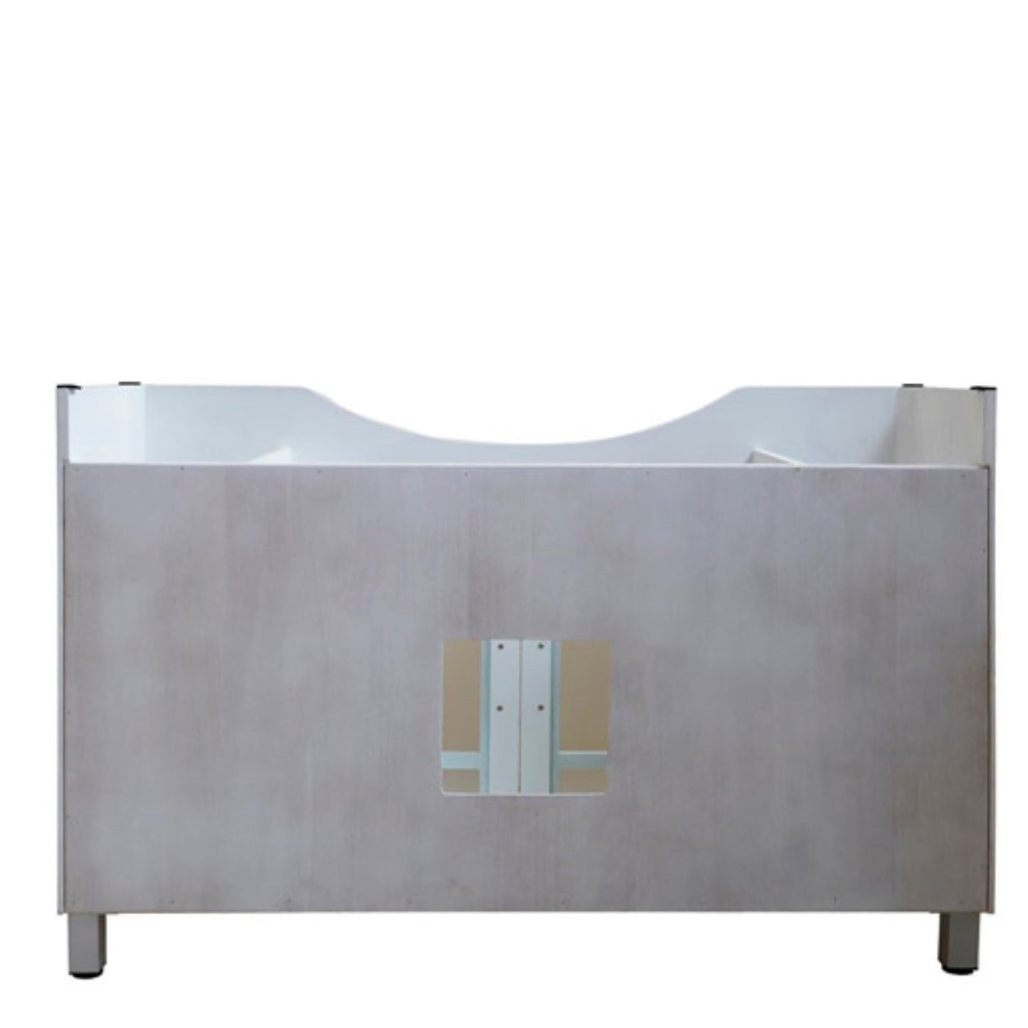48" Single sink vanity wood white