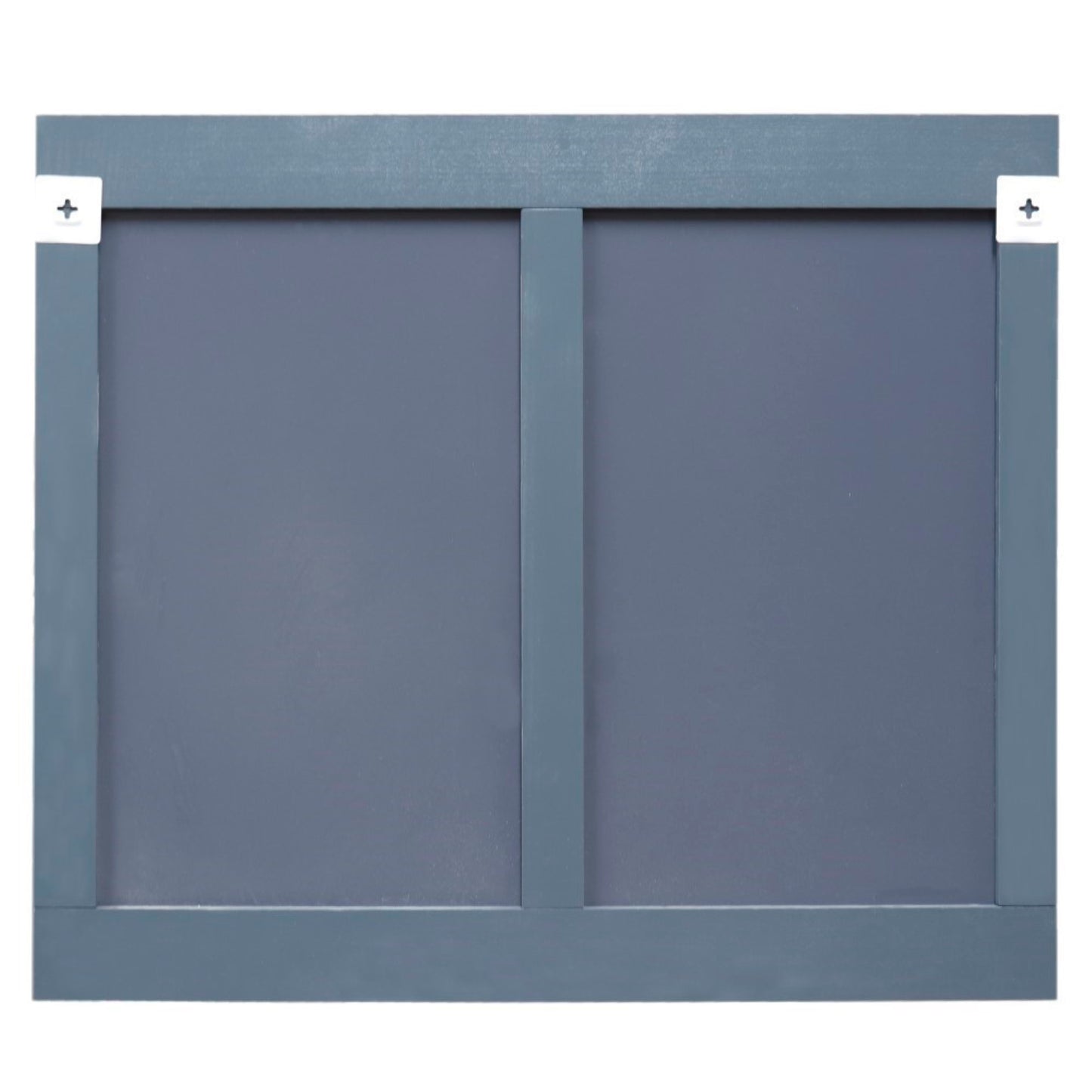 Solid wood frame mirror dark gray