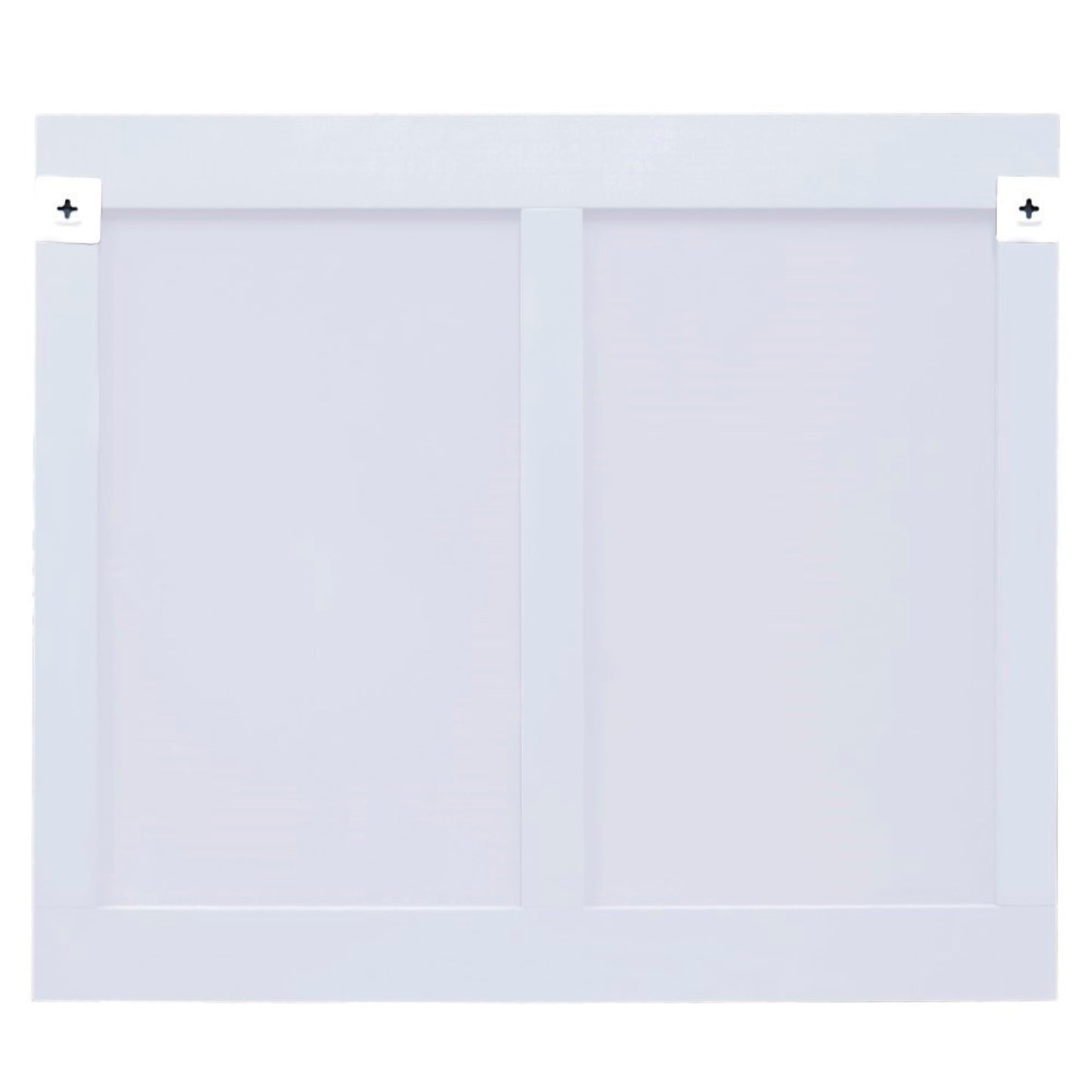 Solid wood frame mirror white