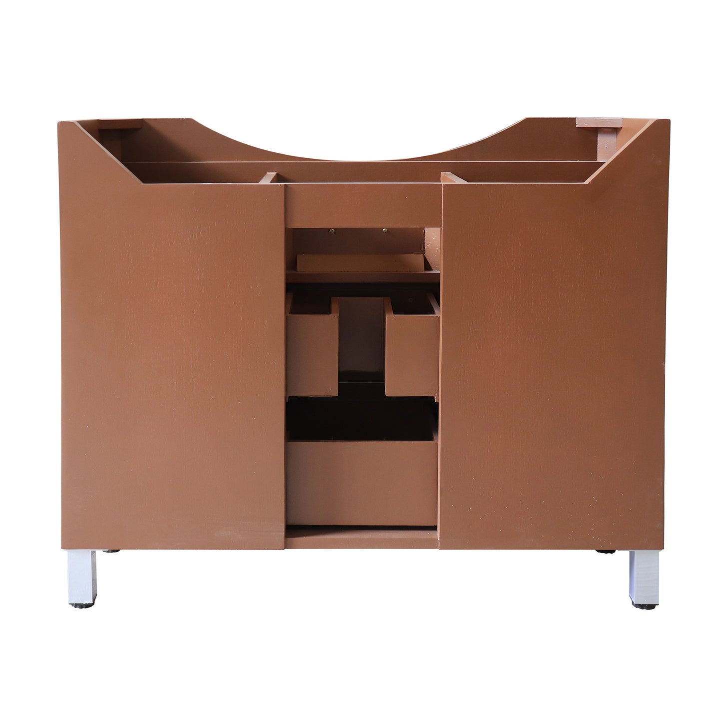 39.8" Single sink vanity wood walnut 4 drawers
