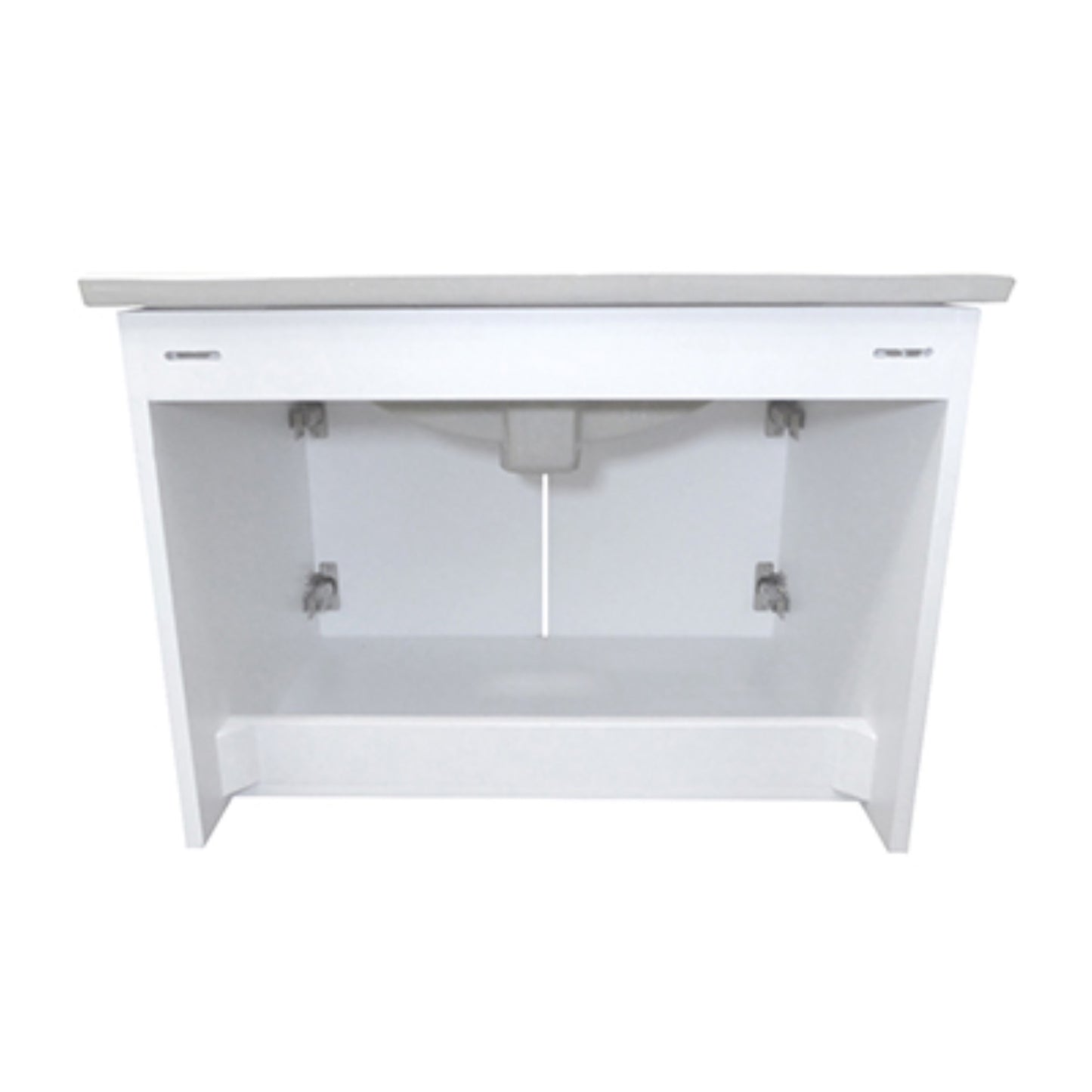 24.4" Single wall mount style sink vanity wood white