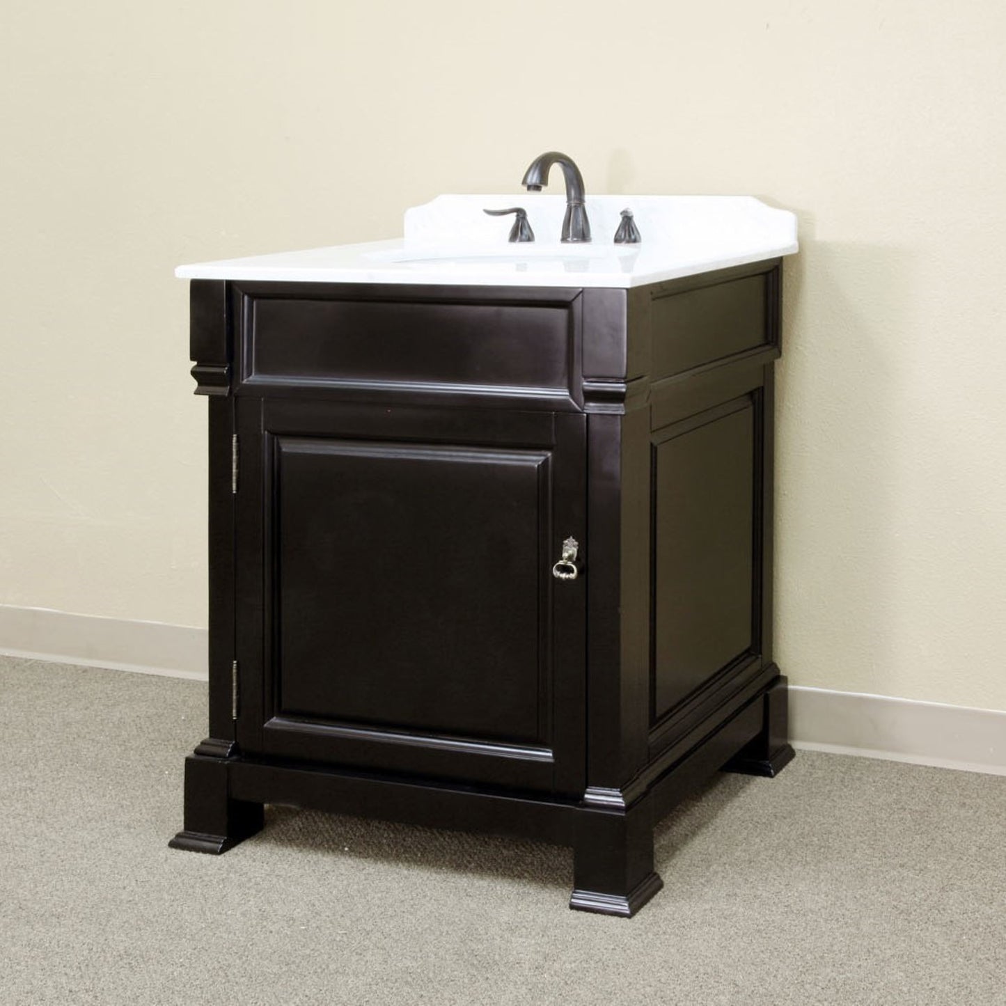 30" Single sink vanity wood espresso