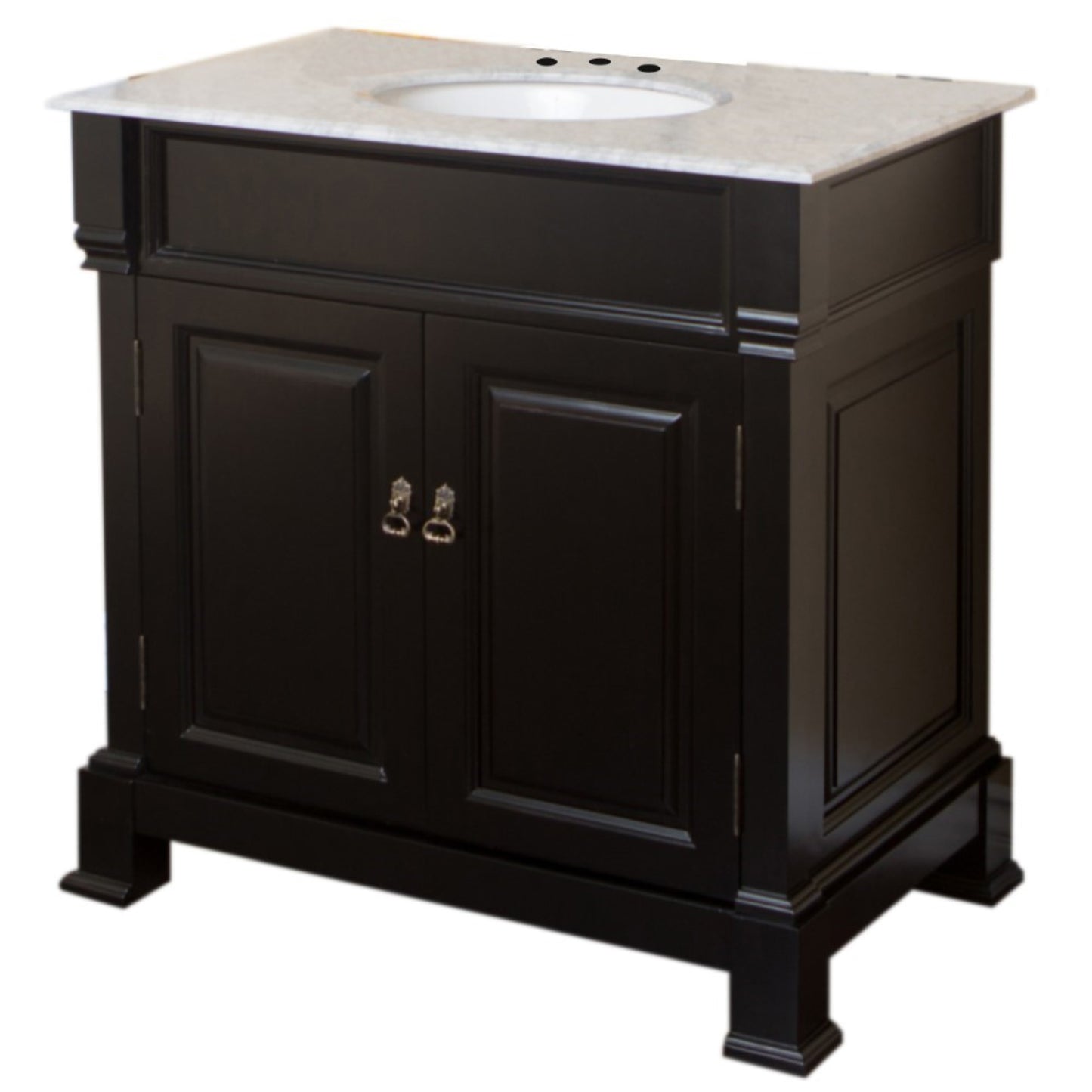 36" Single sink vanity wood espresso