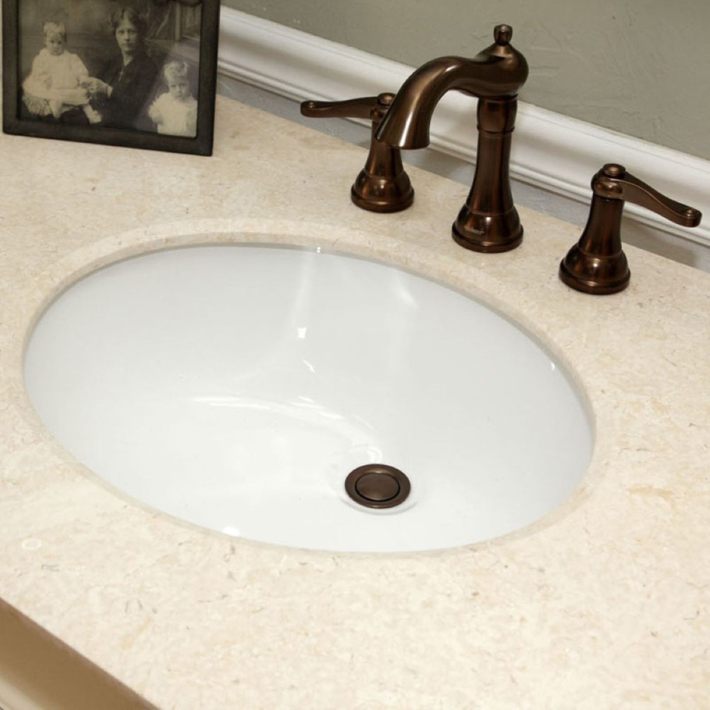 42" Single sink vanity wood cream white
