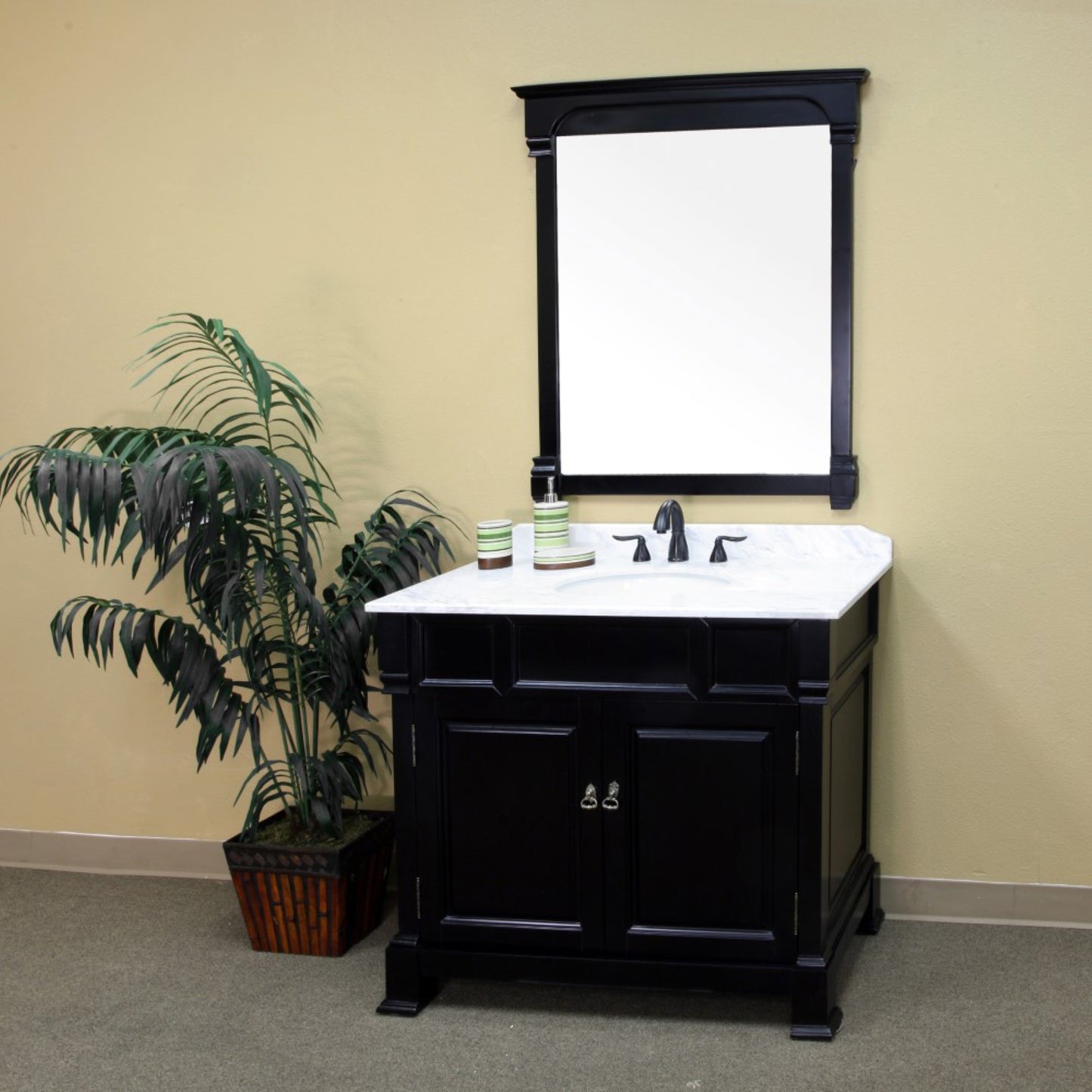 42" Single sink vanity wood espresso