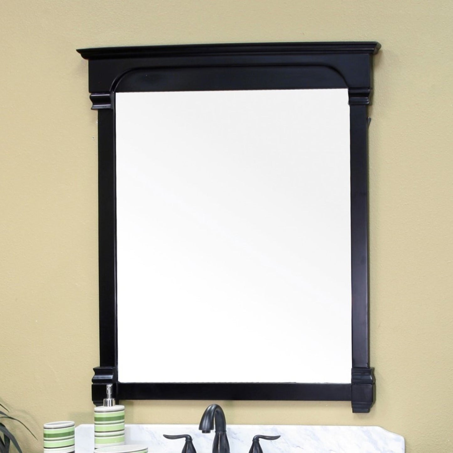 42" Solid wood frame mirror espresso