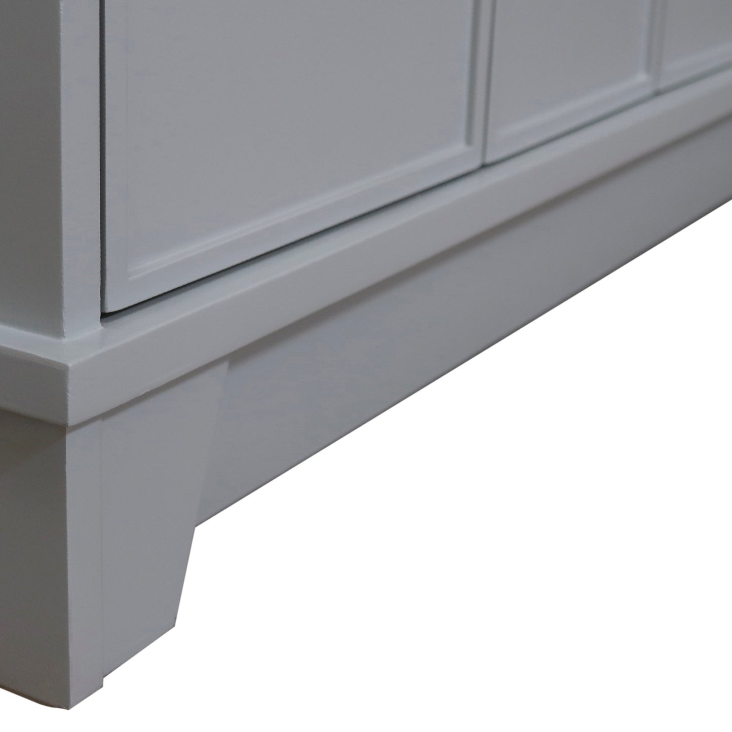 39" Single Sink Vanity Light Gray Finish in Black Concrete Top