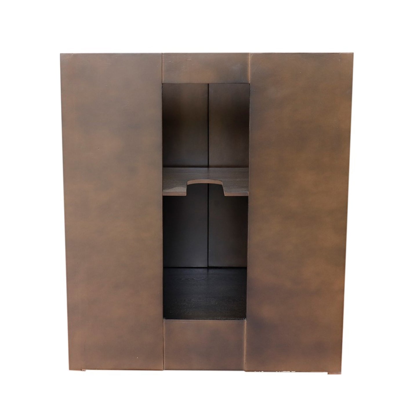 31" Single vanity in Brown Ash finish with Black Galaxy top and oval sink