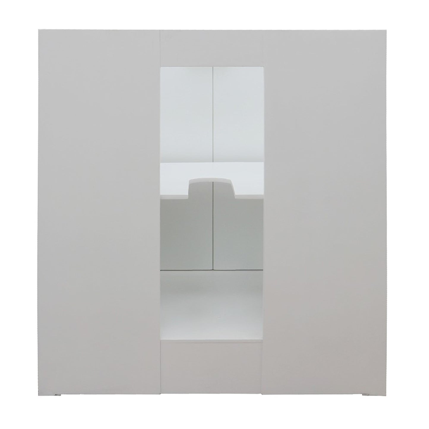 31" Single vanity in Glacier Ash finish with White engineered stone top and rectangle sink