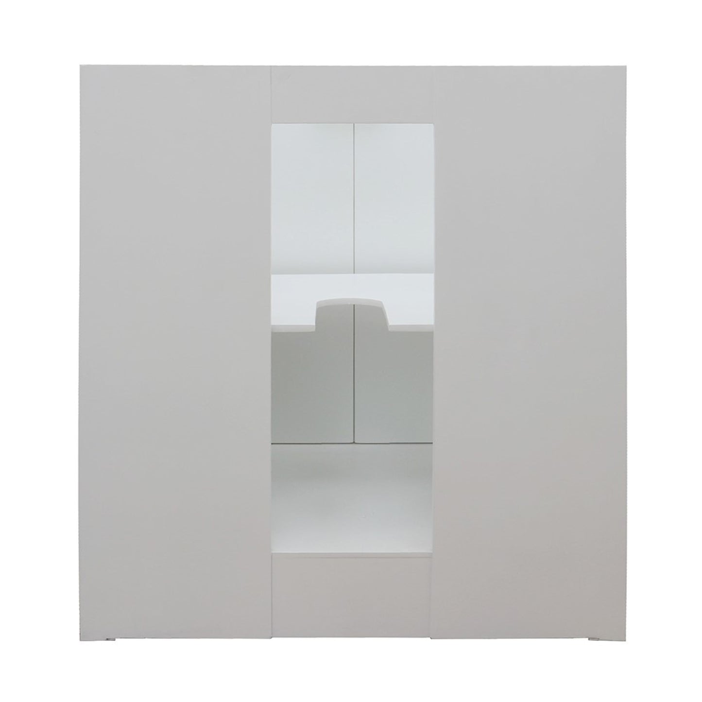 31" Single vanity in Glacier Ash finish with White Carrara top and round sink