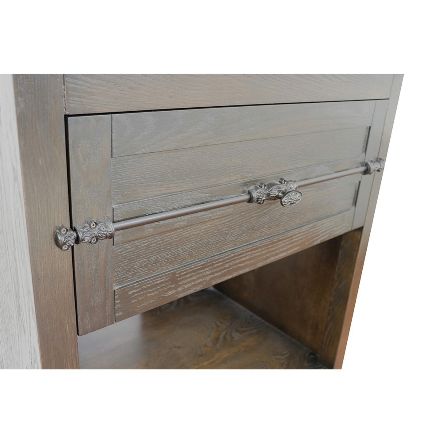 30" Single vanity in Brown Ash finish cabinet only