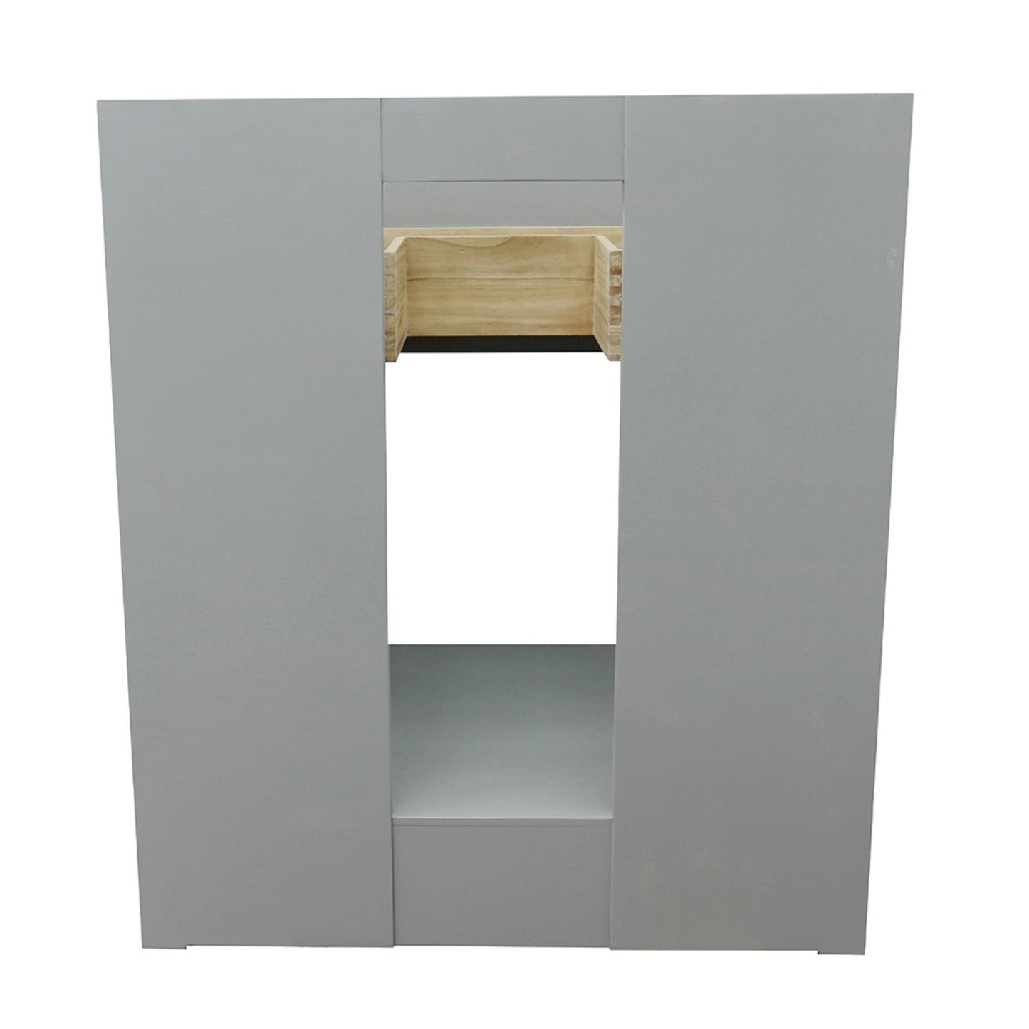 31" Single vanity in Gray Ash finish with Gray granite top and oval sink