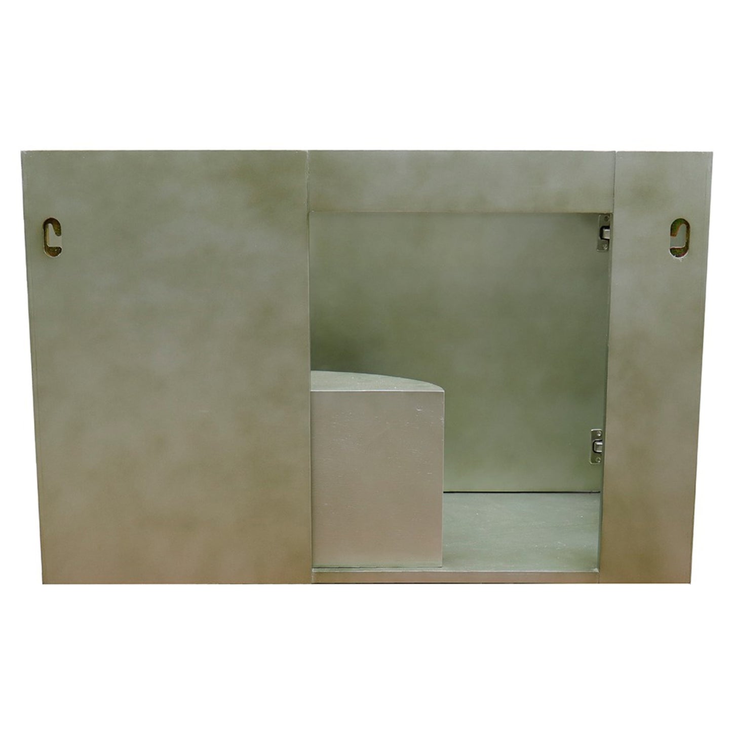 36" Single wall mount vanity in Linen Brown finish cabinet only