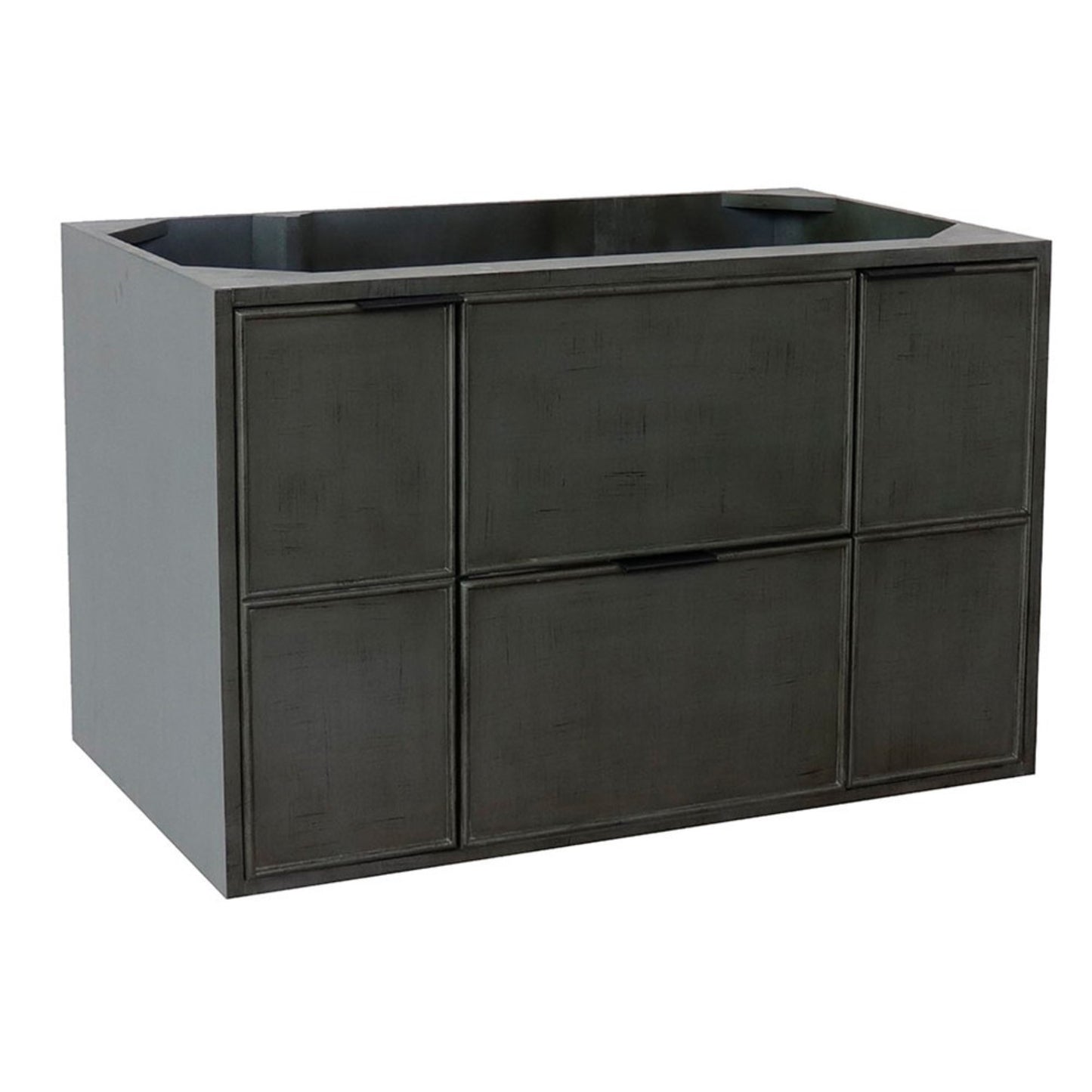 36" Single wall mount vanity in Linen Gray finish cabinet only