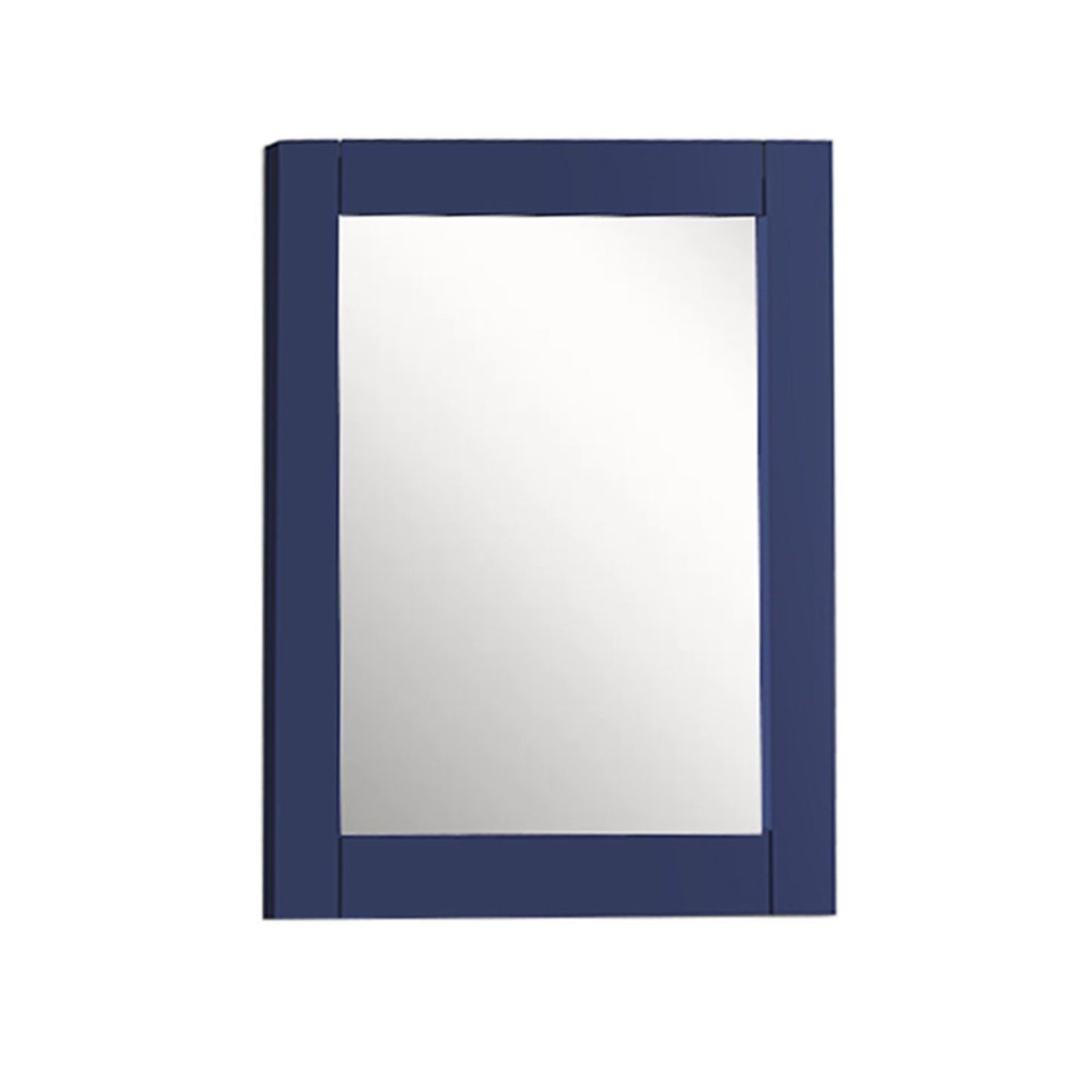 24" WOOD FRAME MIRROR IN BLUE