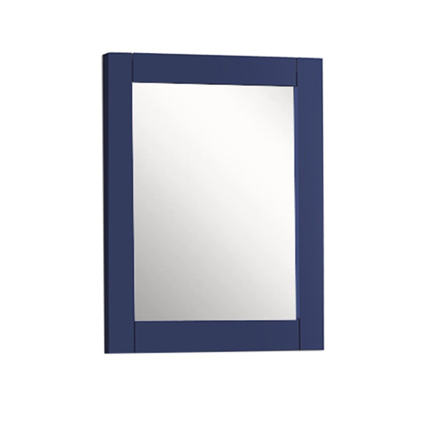 24" WOOD FRAME MIRROR IN BLUE