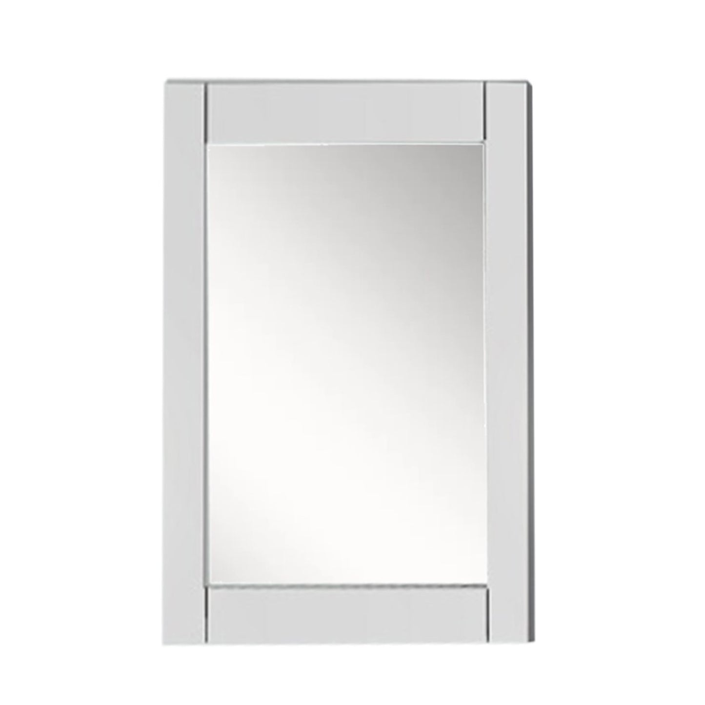 24" WOOD FRAME MIRROR IN WHITE