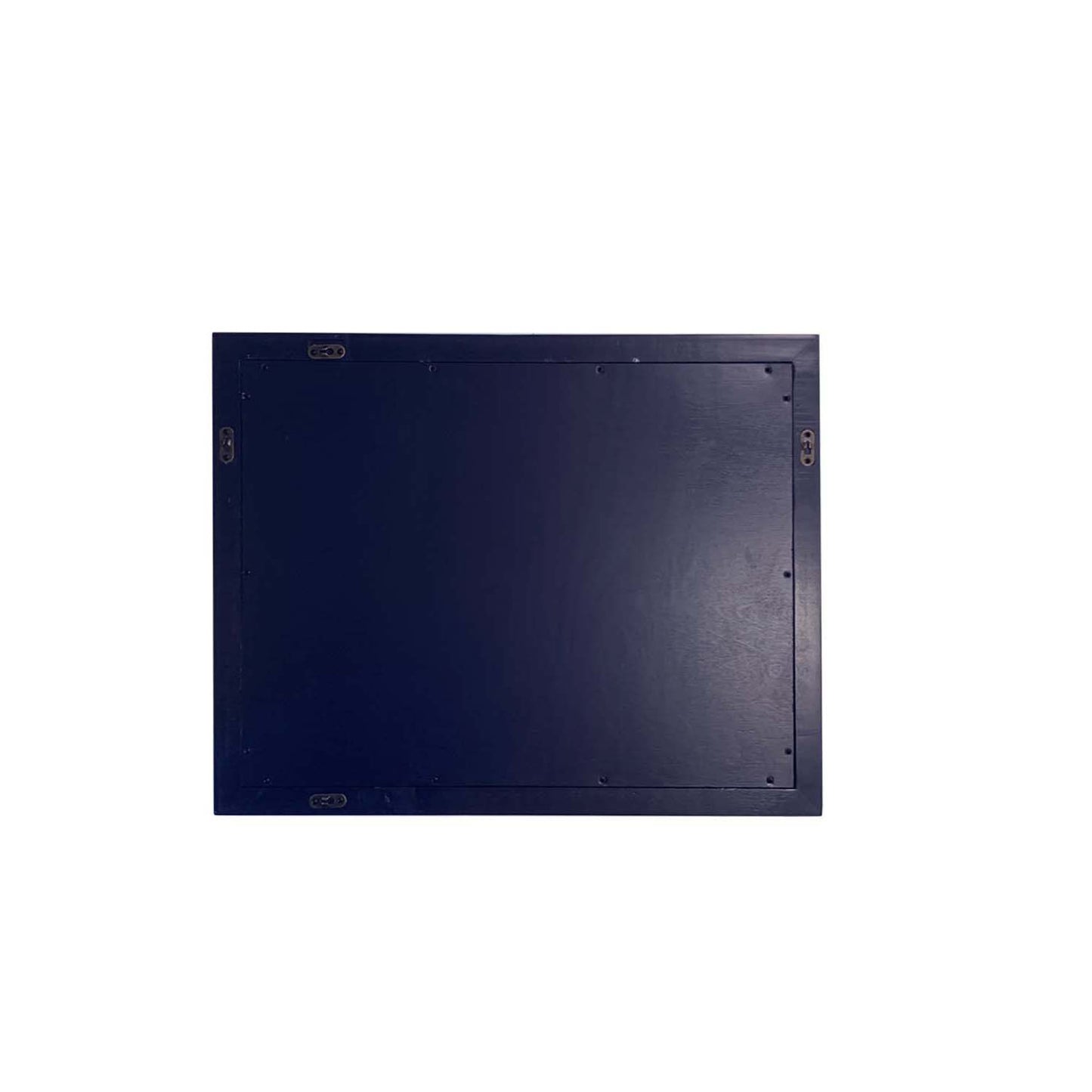 24" WOOD FRAME MIRROR IN BLUE