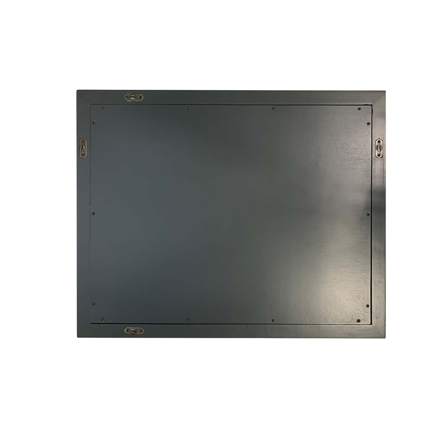 24" WOOD FRAME MIRROR IN DARK GRAY
