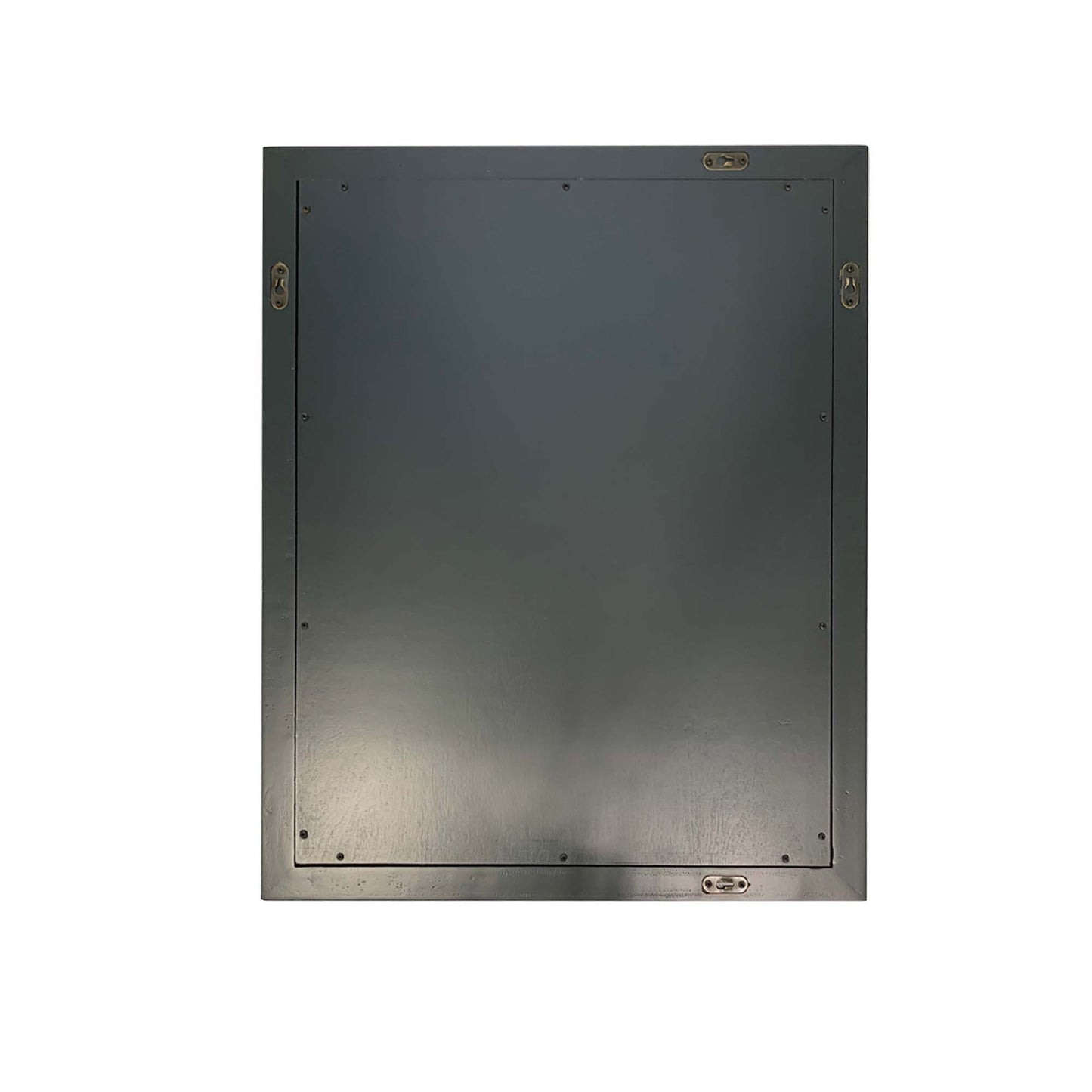 24" WOOD FRAME MIRROR IN DARK GRAY