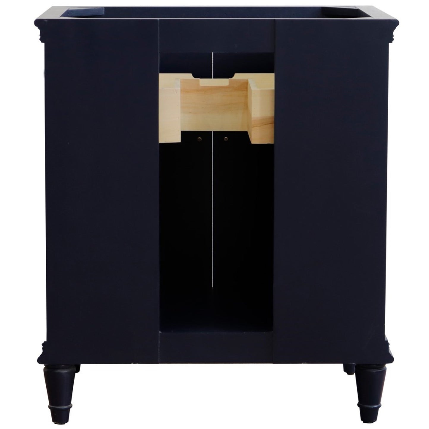30" Single vanity in Blue finish cabinet only