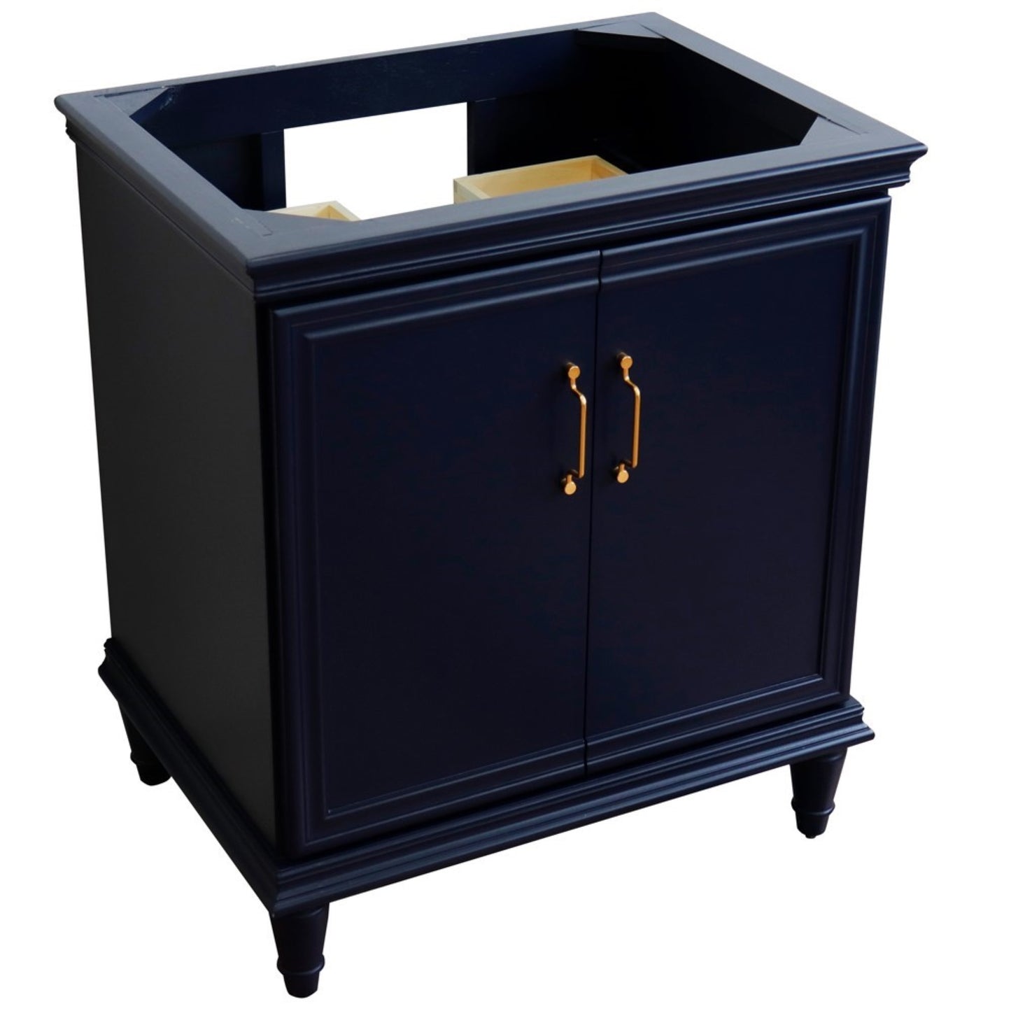 30" Single vanity in Blue finish cabinet only