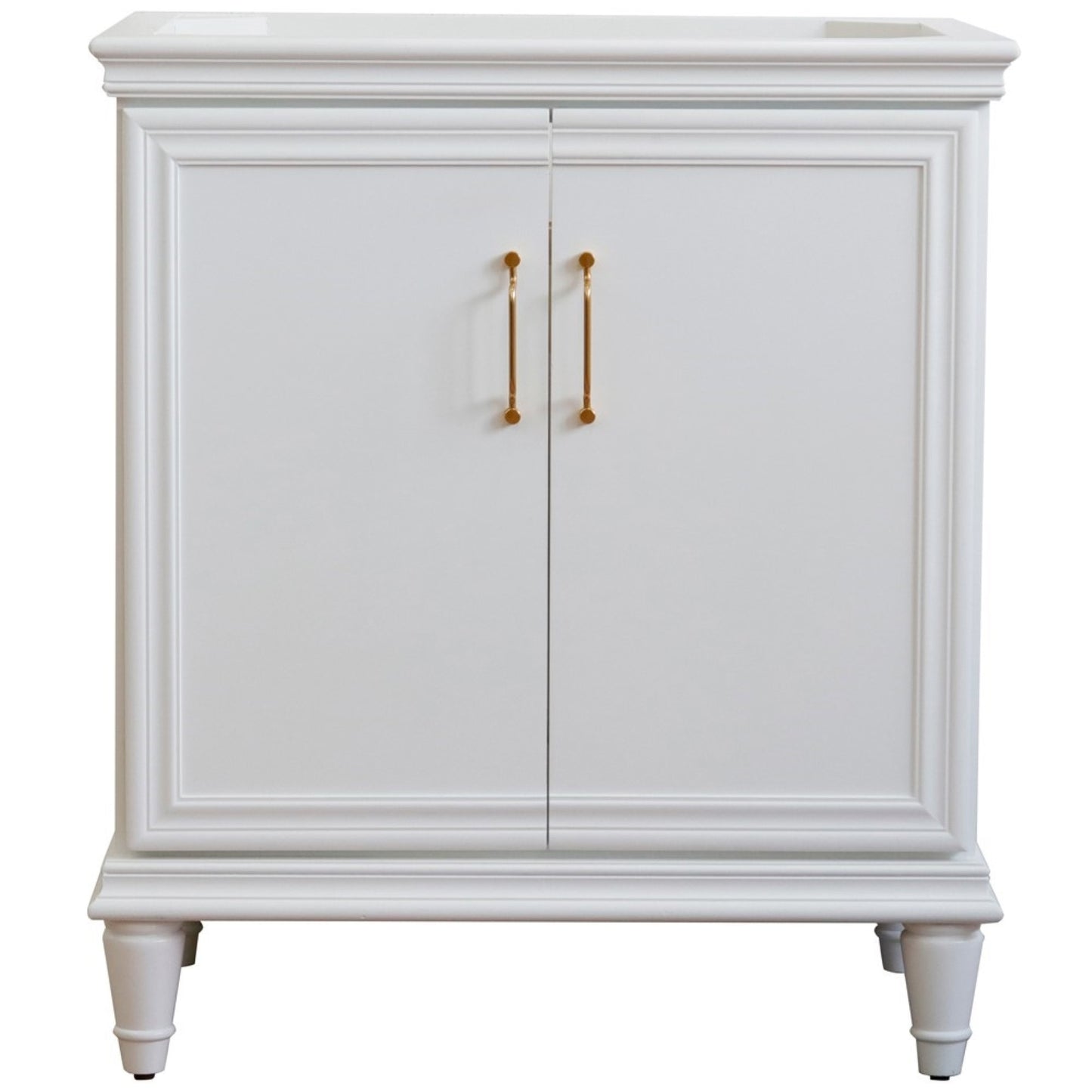30" Single vanity in White finish cabinet only