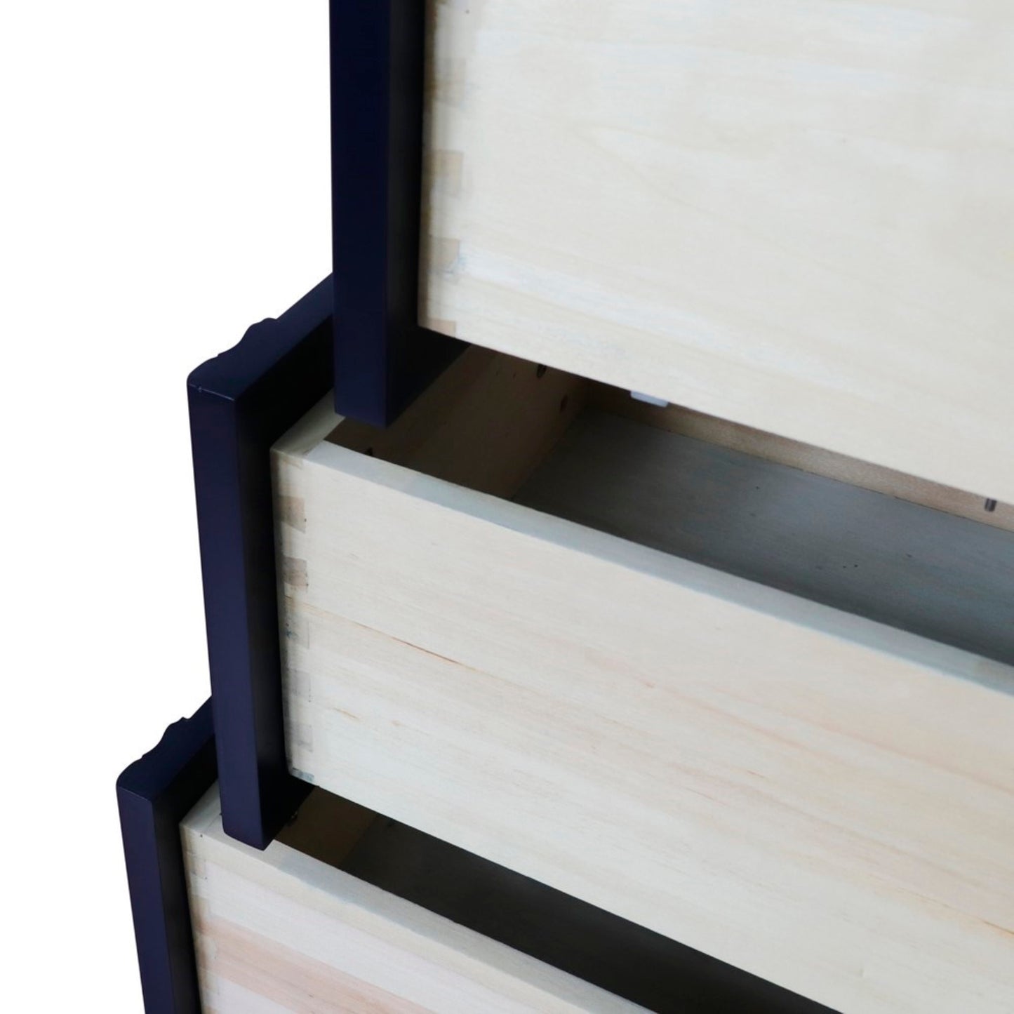 36" Single vanity in Blue finish left door cabinet only