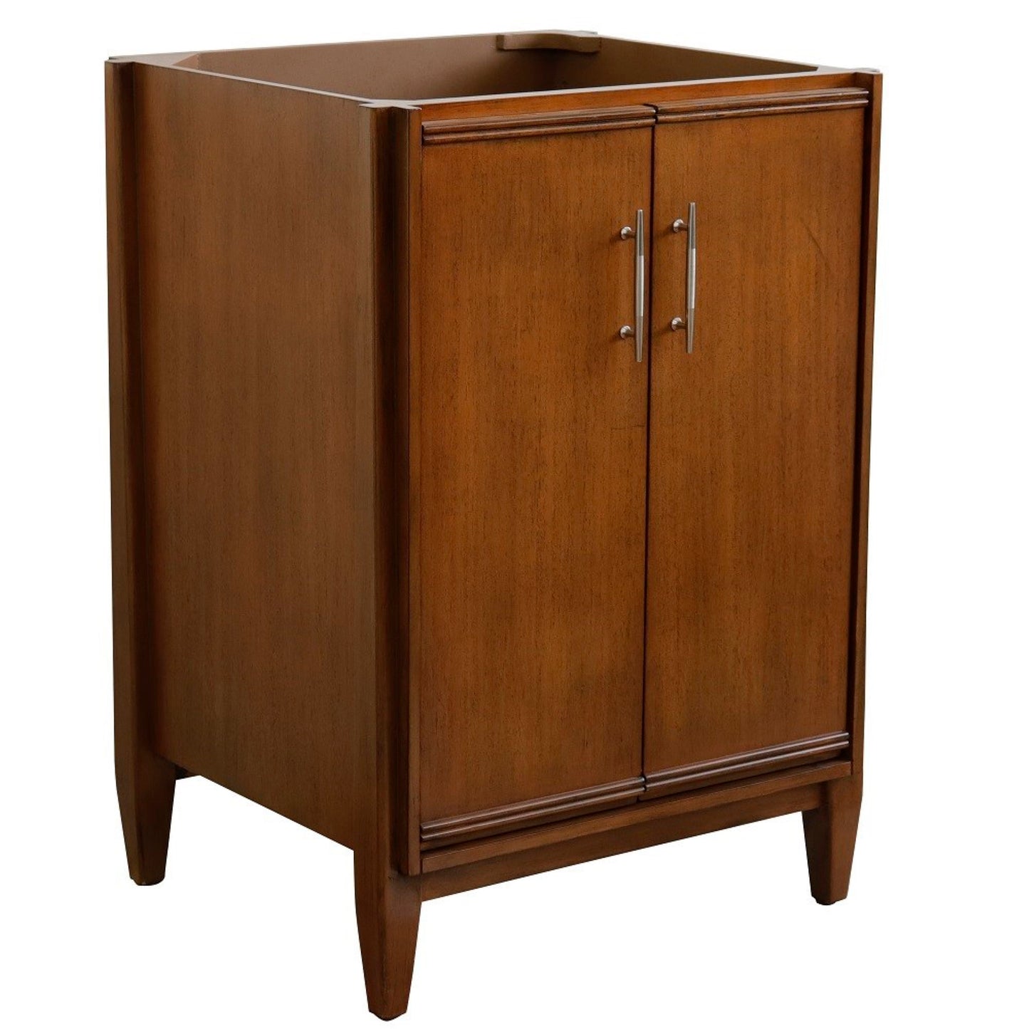 24" Single sink vanity in Walnut finish cabinet only
