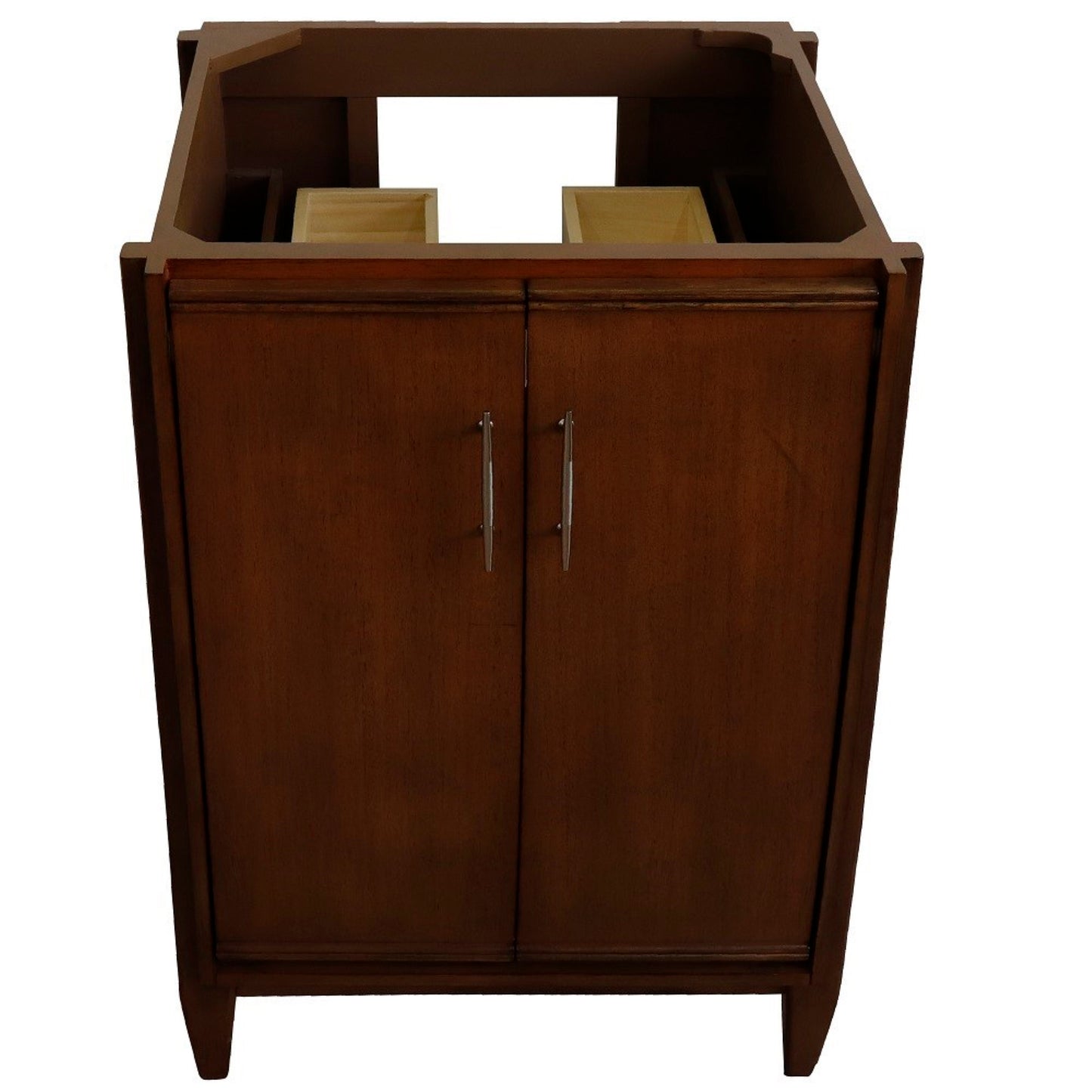 24" Single sink vanity in Walnut finish cabinet only