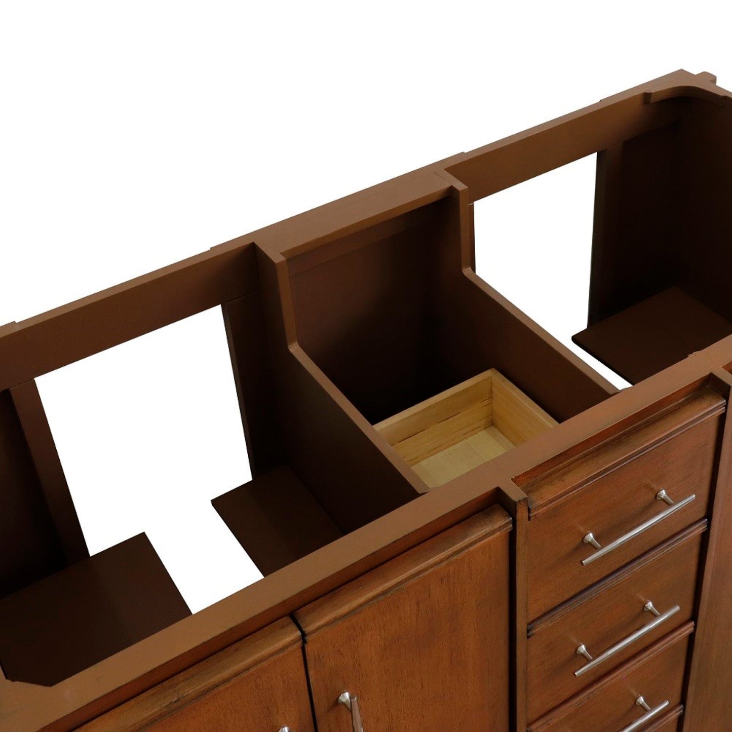 48" Double sink vanity in Walnut finish cabinet only