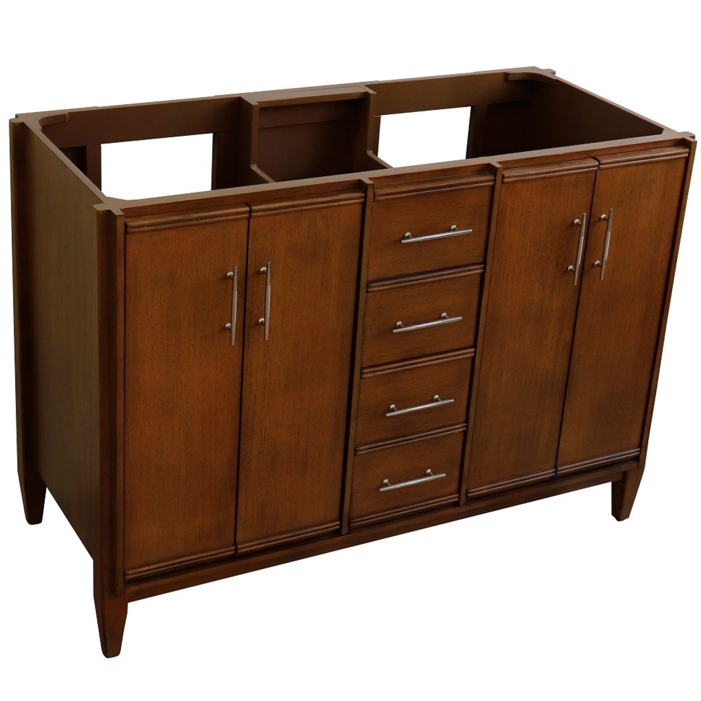 48" Double sink vanity in Walnut finish cabinet only