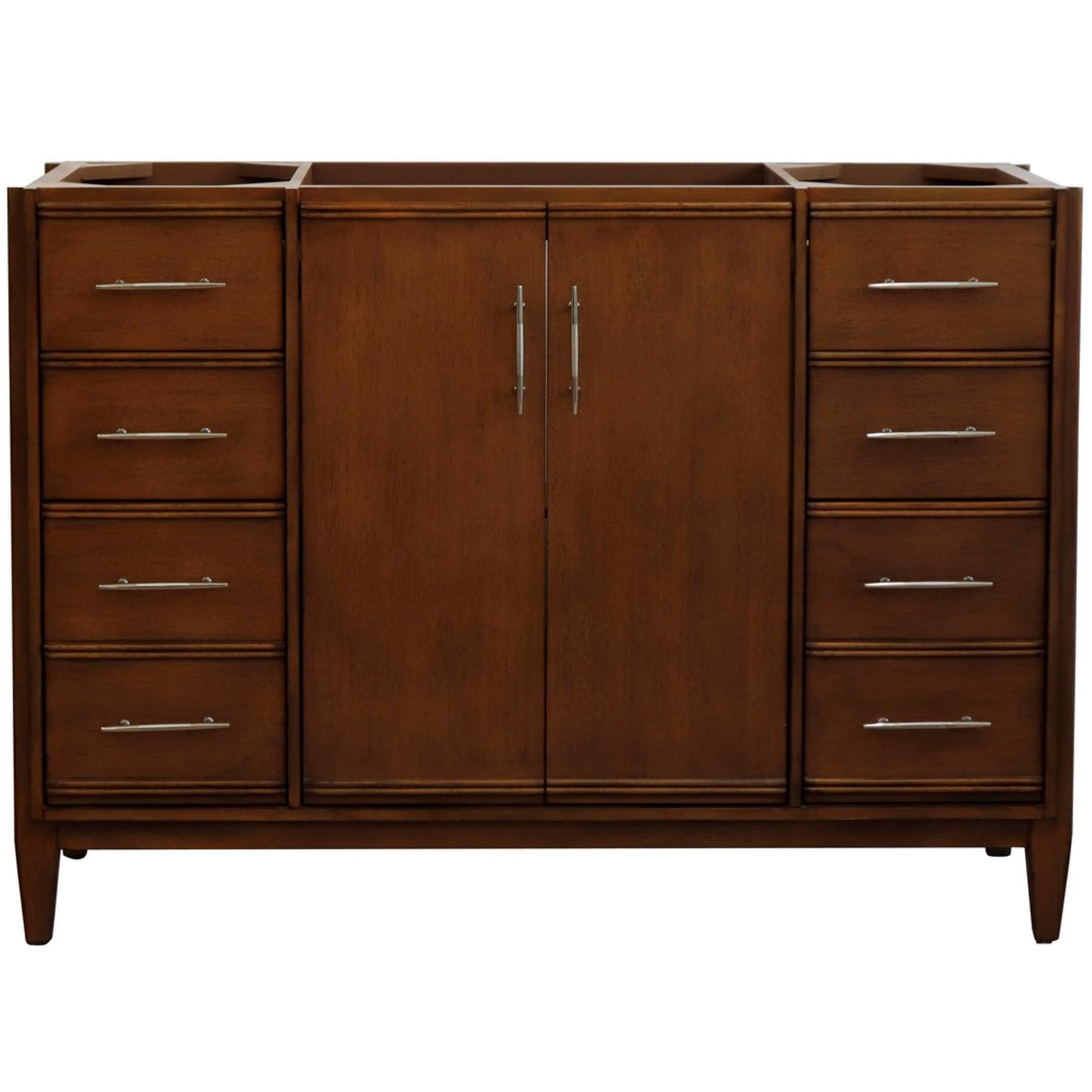 48" Single sink vanity in Walnut finish cabinet only