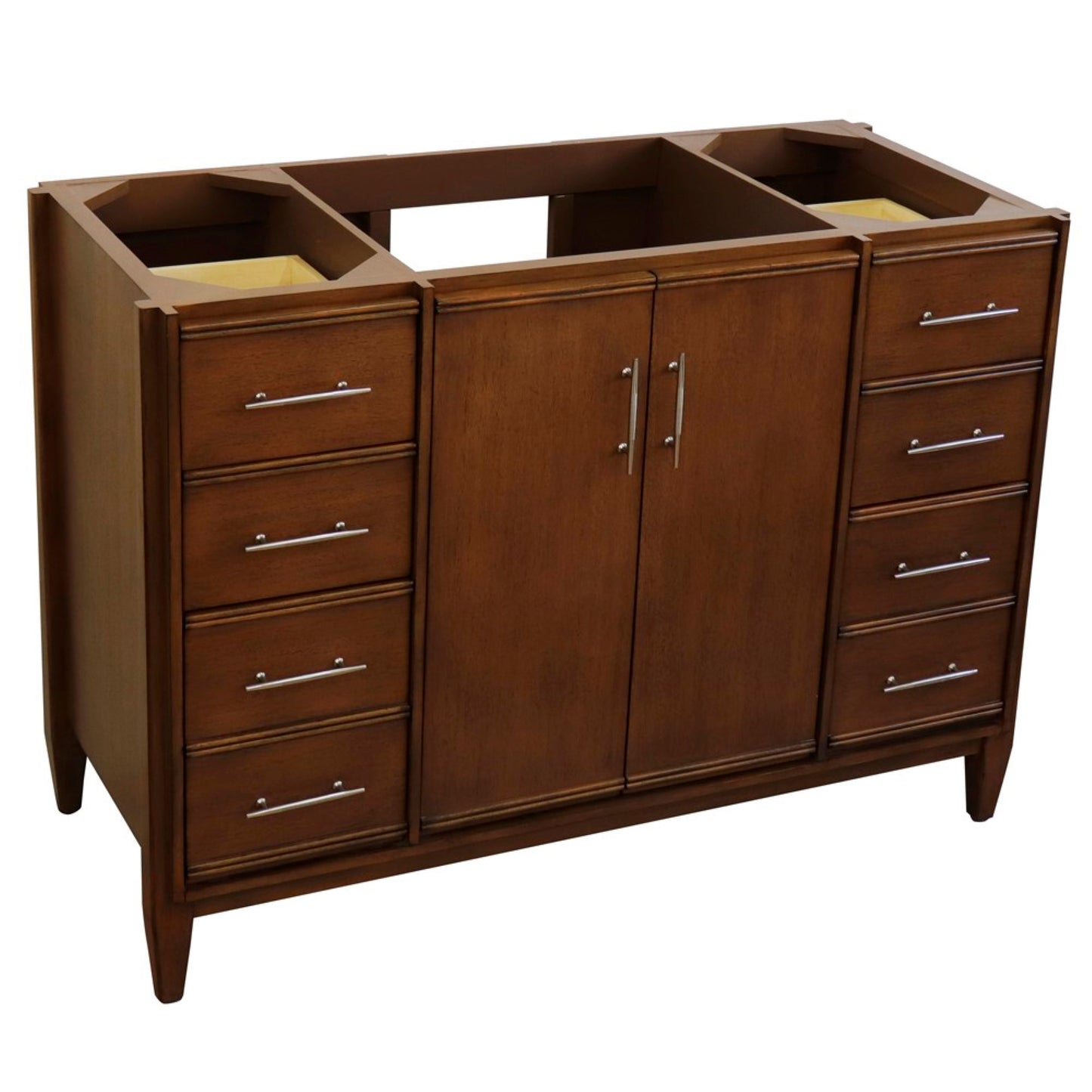 48" Single sink vanity in Walnut finish cabinet only