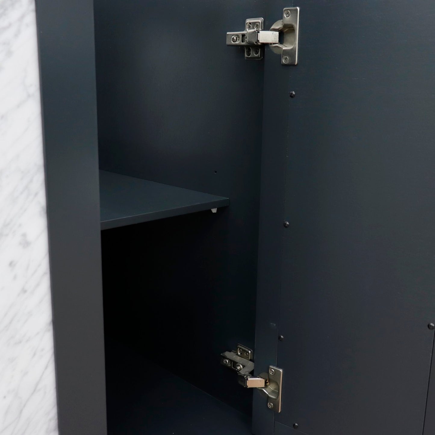 60" Double vanity in Dark Gray finish cabinet only