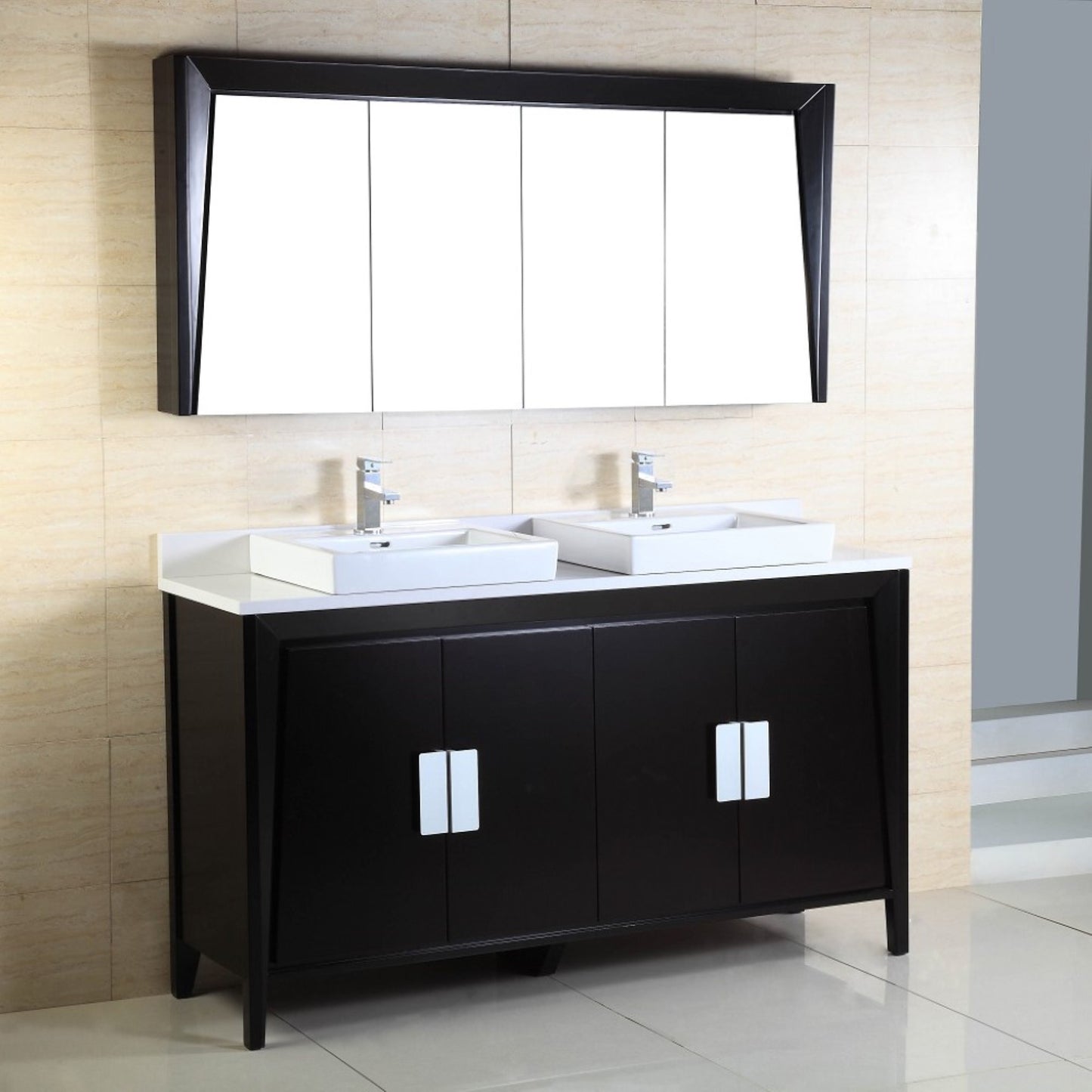 60" Double sink vanity