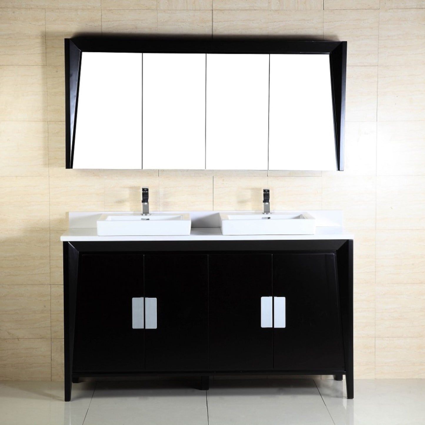 60" Double sink vanity