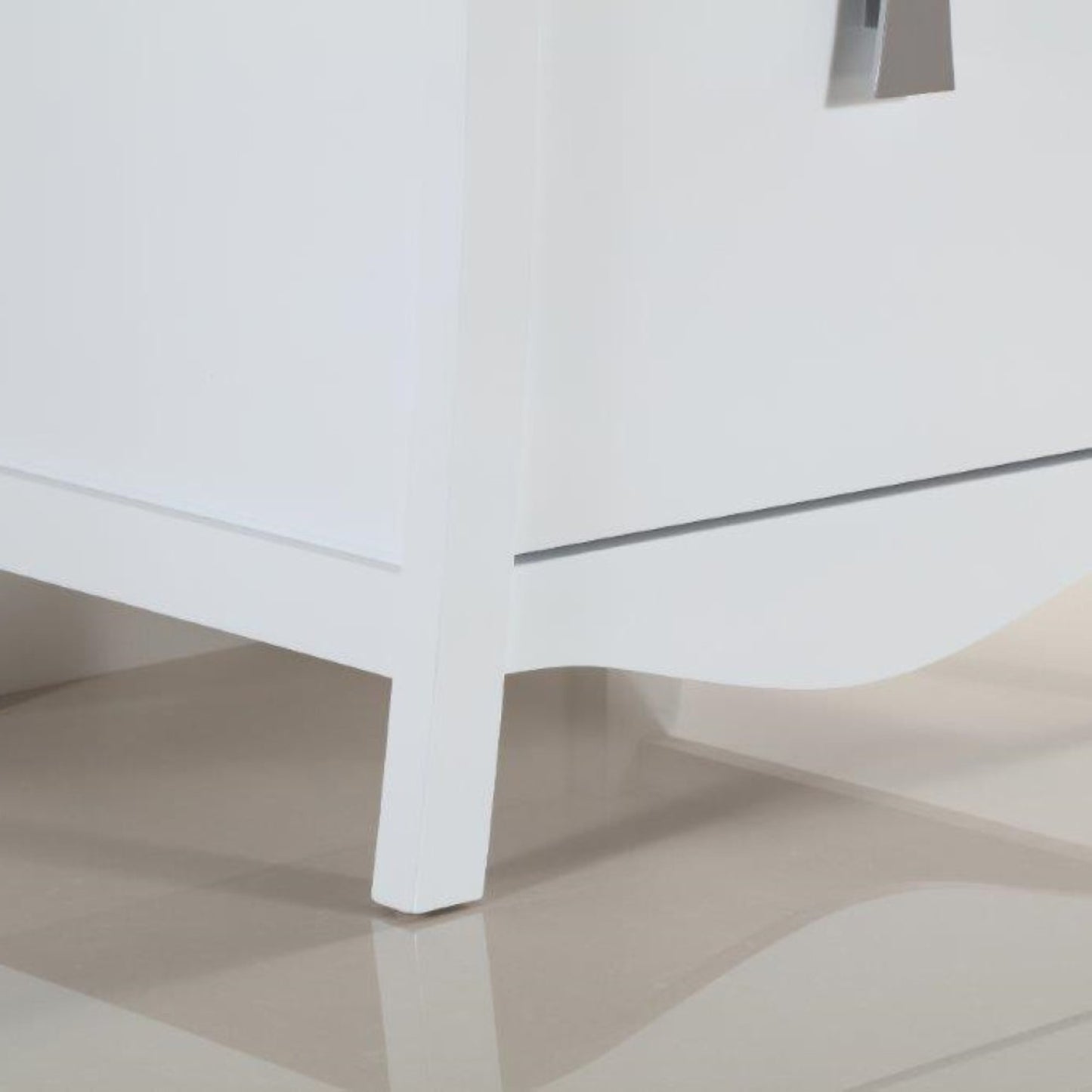 24" Single sink vanity with white Carrara top