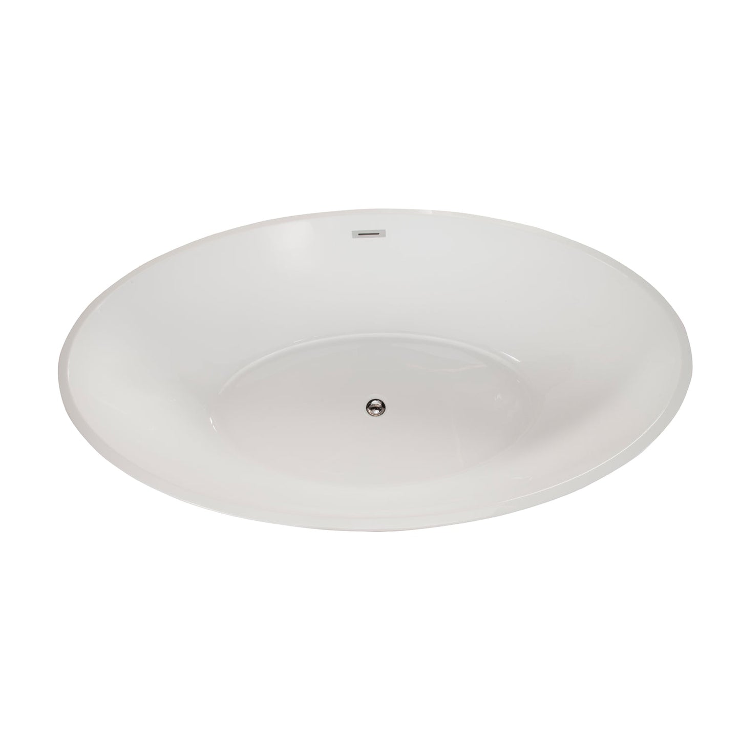Jolie 69" x 40" Freestanding Soaking Acrylic Bathtub