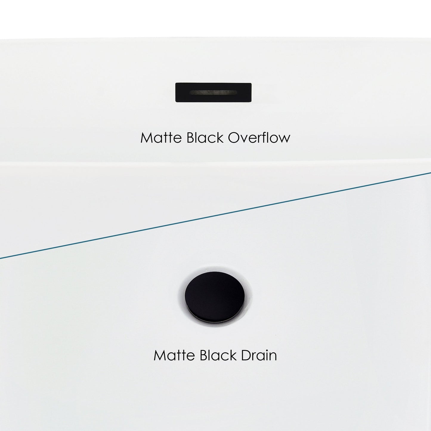 Rauris 59" x 28" Flatbottom Freestanding Acrylic Soaking Bathtub in Glossy White with Drain and Overflow